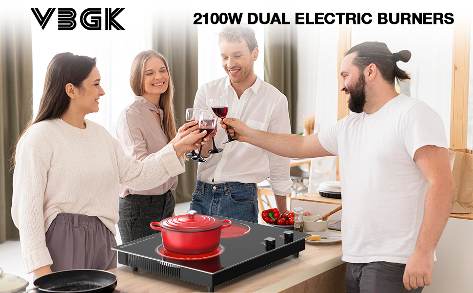 Amazon.com: VBGK Electric Cooktop,2100W Built-in