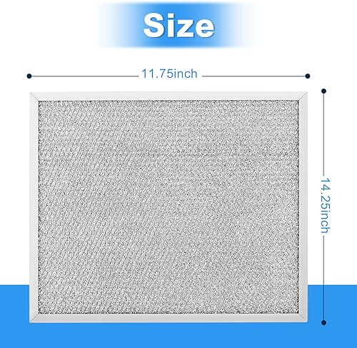 Miniatura 2 de Filtro de campana extractora de repuesto para Broan modelo BPS1FA30, 99010299-11-3/4 pulgadas x 14-1/4 pulgadas x 3/8 pulgadas para campanas