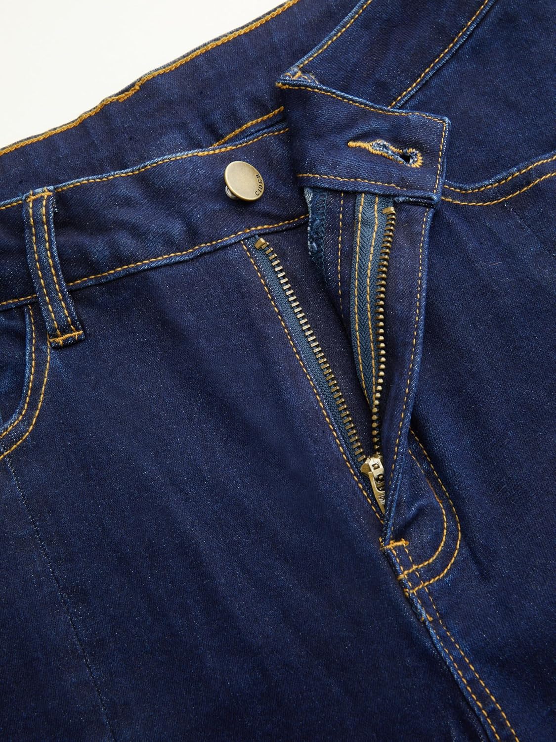 CIDER Women Flare Jeans High Waist Split Hem Denim Pants Vintage Style - Image 5