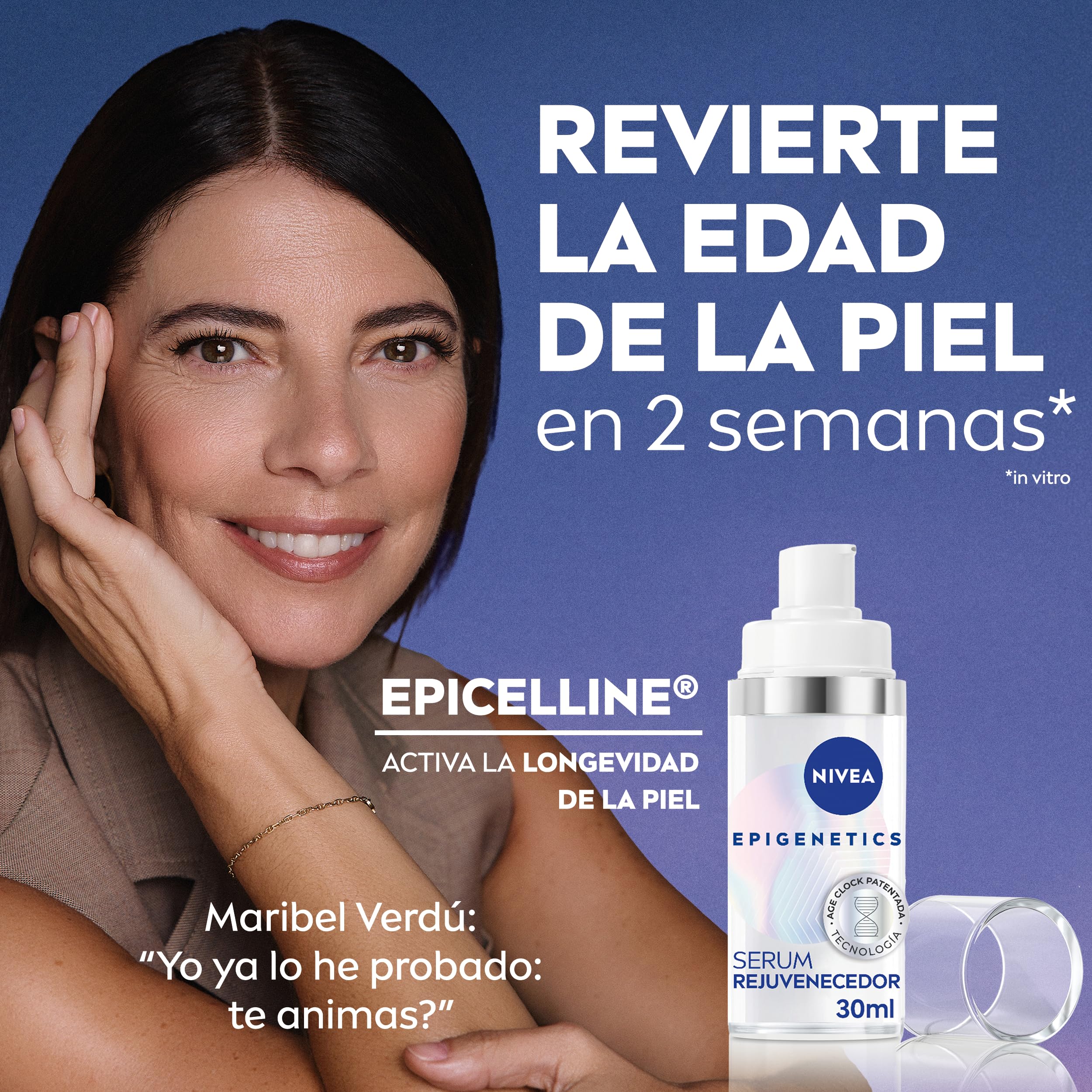 NIVEA Pack Cellular Epigenetics Cuidado facial Antiedad - Serum Facial Rejuvenecedor con Epicelline 30ml + Crema de Día FP30 - Revierte la Edad de la Piel