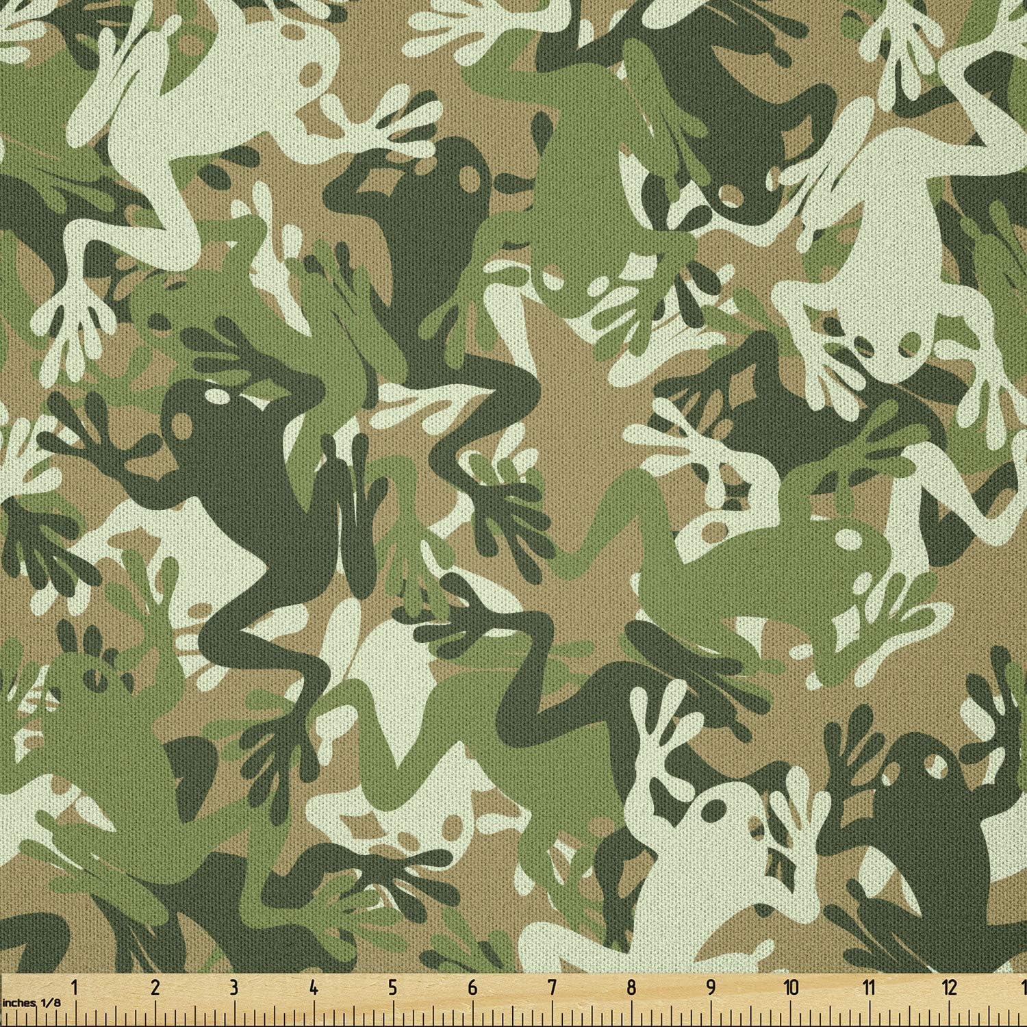 Ambesonne Peach Color Leopard Print Fabric by The Yard, Orange Color Leopard Pattern Illustration Exotic Pattern, Microfiber Fabric for Arts and Crafts Textiles & Decor, 3 Yards, Orange and Black