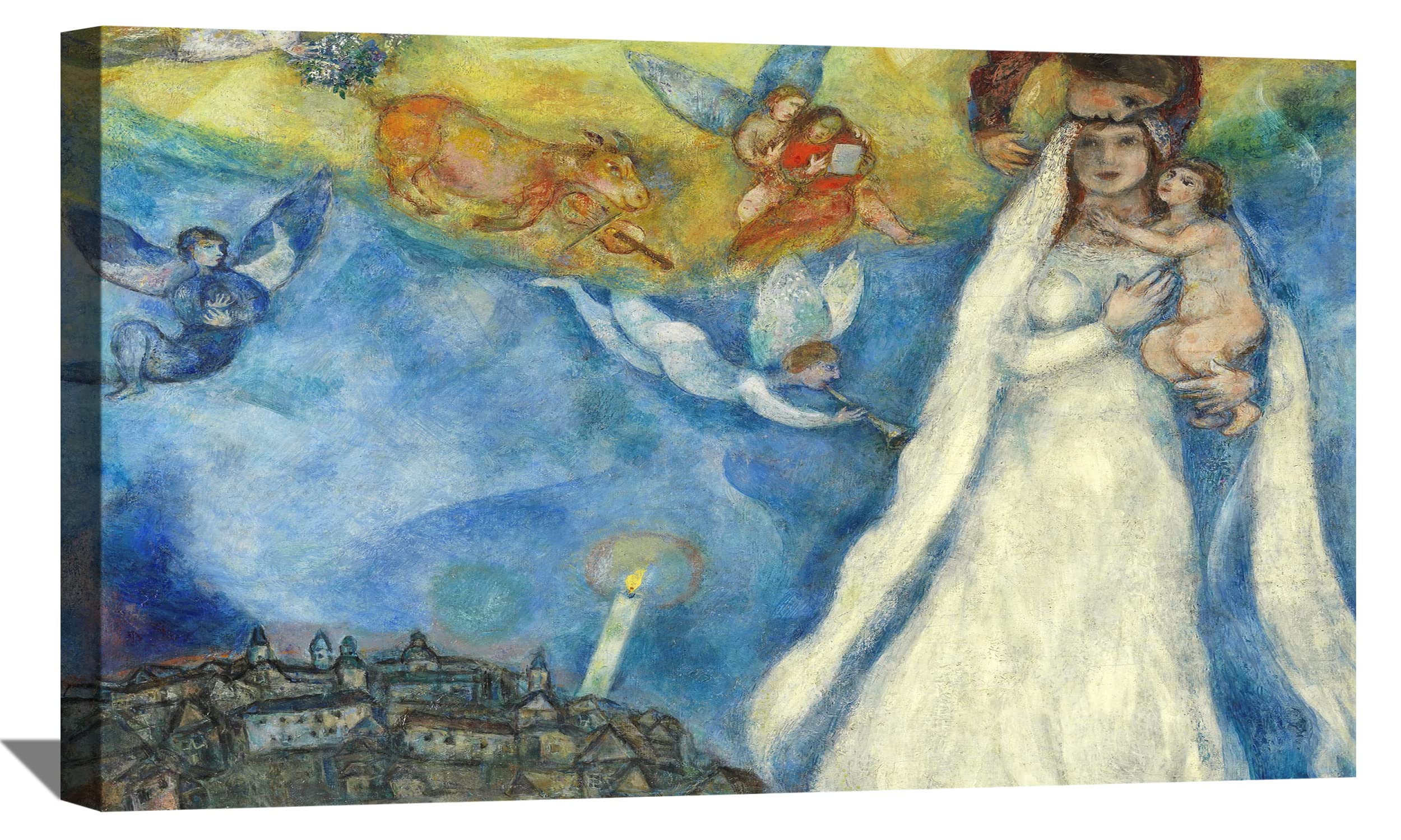 Amazon.com: BOHU ARTS Marc Chagall Painting Wall Art Madonna of