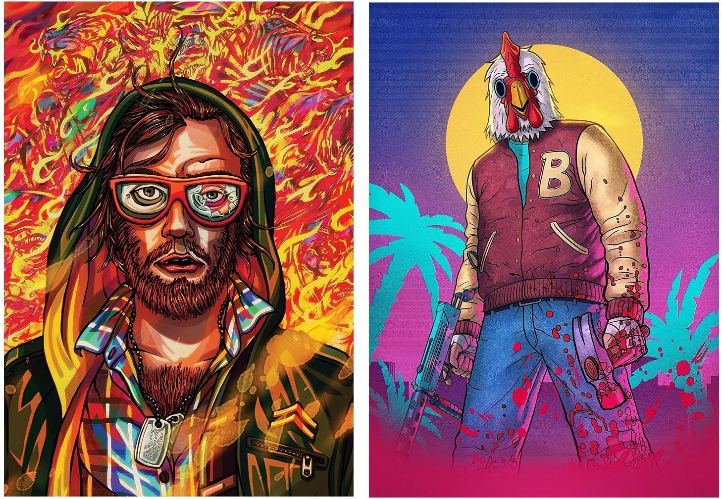Set Of 2 Hotline Miami Posters