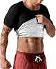 Men Sauna Shirt Sweat Suit Slimming Vest Workout Tank Top Waist Trainer Shaper
