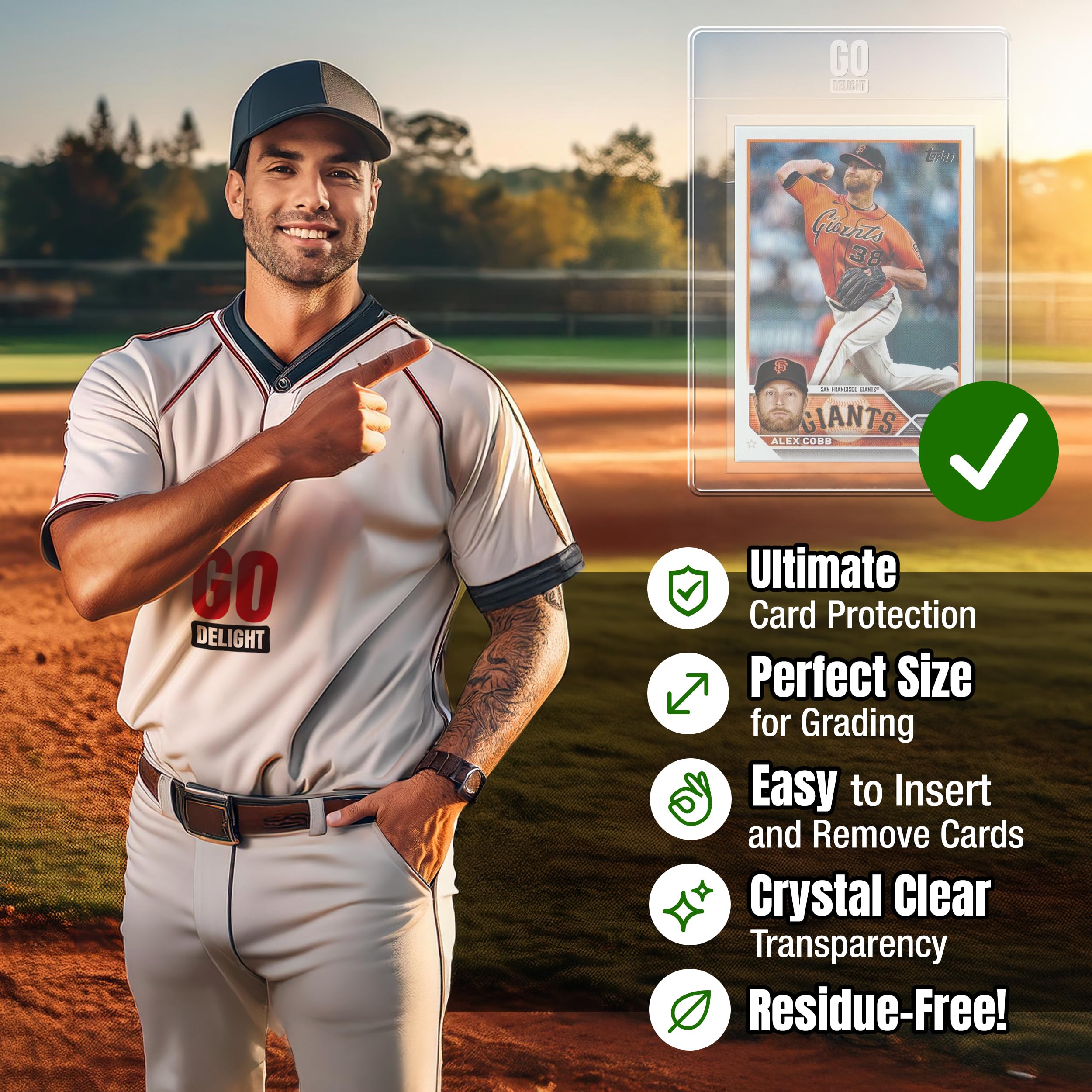 Semi Rigid Card Holders for PSA SGC, BGS, CSG Grading, 400 Bundle, Baseball Card Sleeves - Image 2
