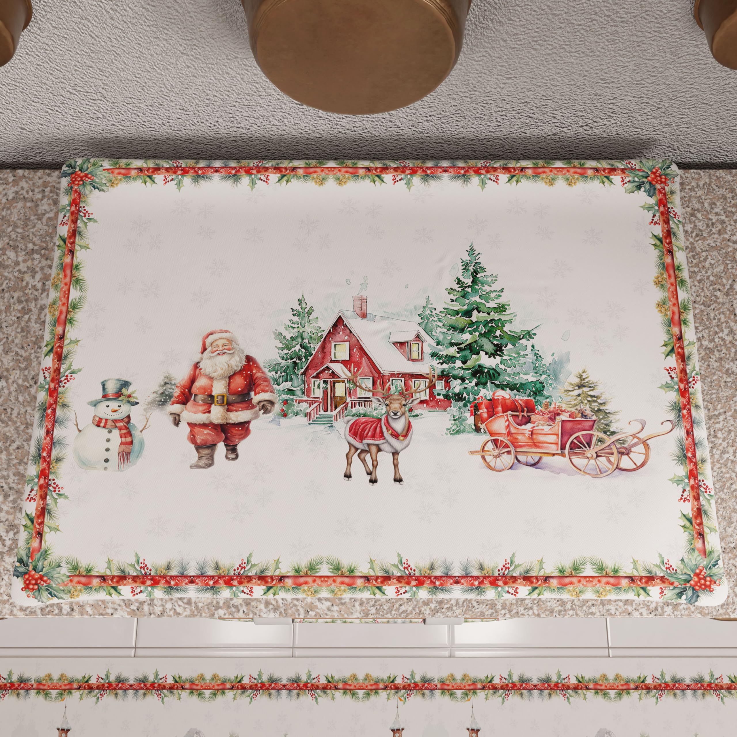 PETTI Artigiani Italiani - Camino de Mesa Navideño 140x40 cm, Camino de Mesa Navidad para Cocina, Decoración Navideña para Mesa, Camino de Mesa Elegante Tartan, 100% — view 58