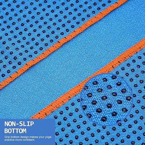 Miniatura 3 de Eunzel Toalla de yoga caliente – Toalla de microfibra antideslizante para esterilla de yoga con punto de agarre absorbente de sudor, toalla para