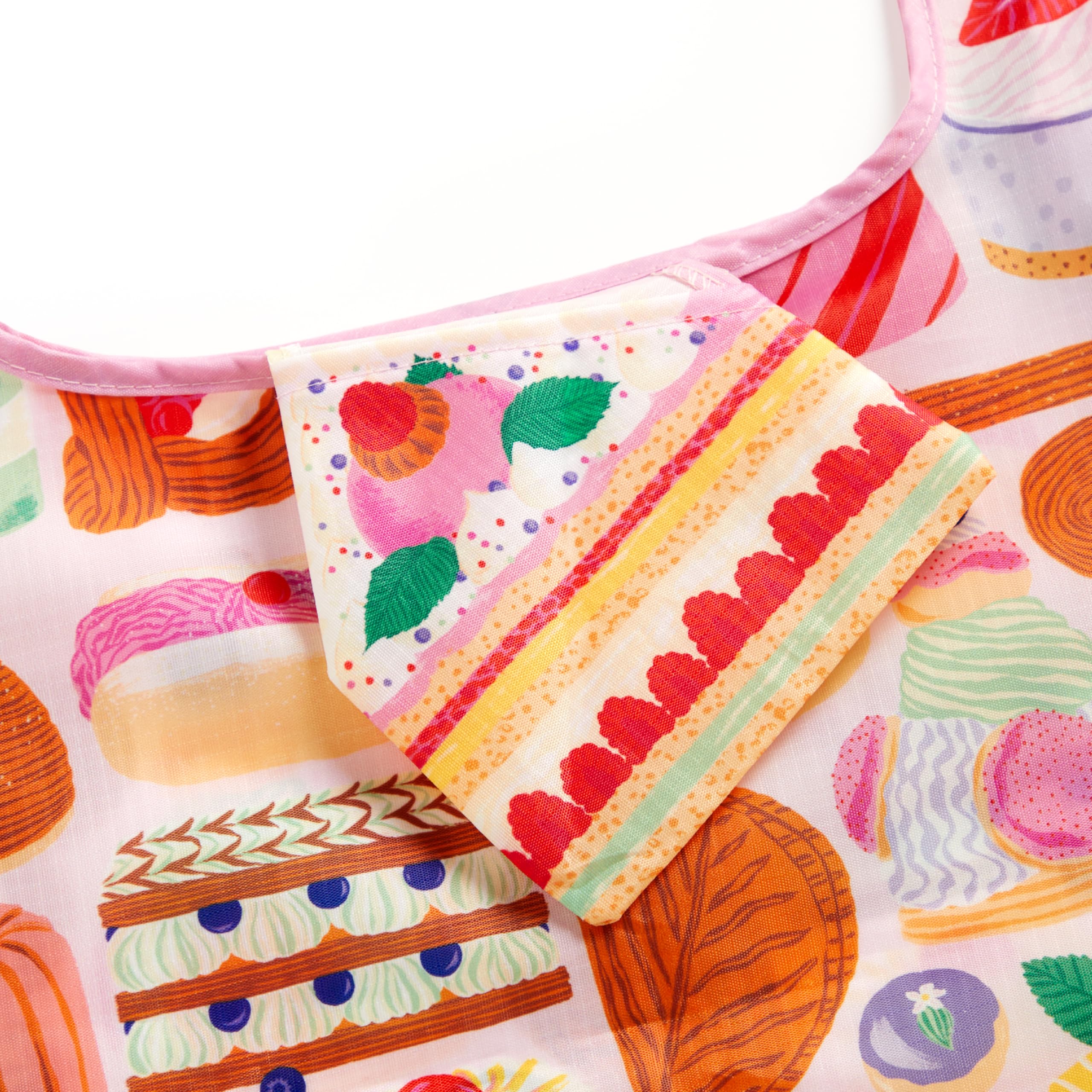 Galison Sweet Confections - Packable Nylon Reusable Tote Bag Eco Friendly Perfect For Groceries And Travel - Image 3