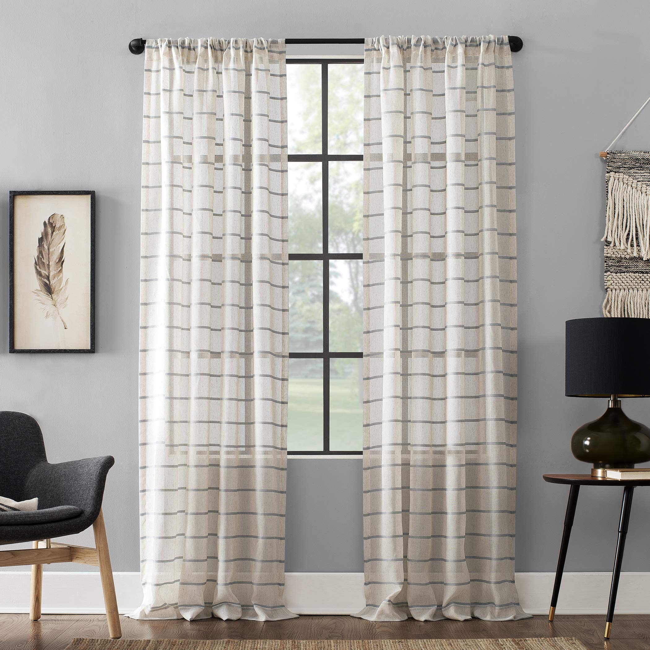 Navy Blue Cafe Curtains Curtains & Drapes