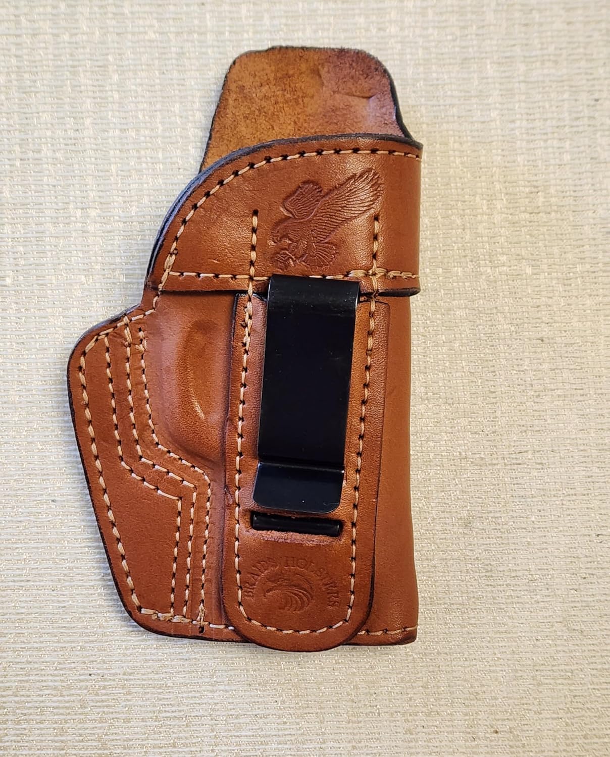 Braids Leather IWB Holster for Smith & Wesson Bodyguard 2.0, Brown, Inside Waistband Right Hand
