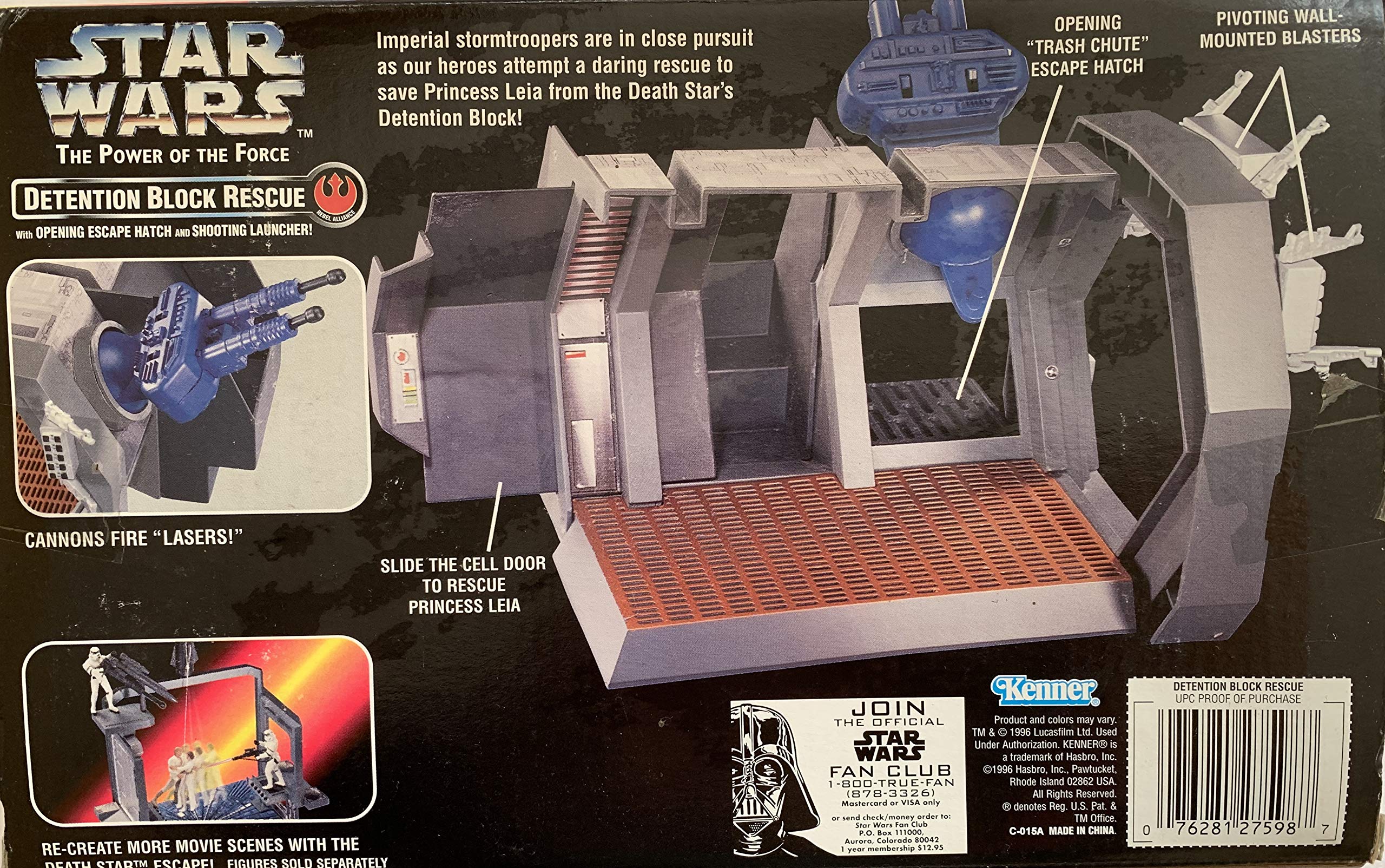 Star Wars Power of the Force Detention Block Rescue Play Set By