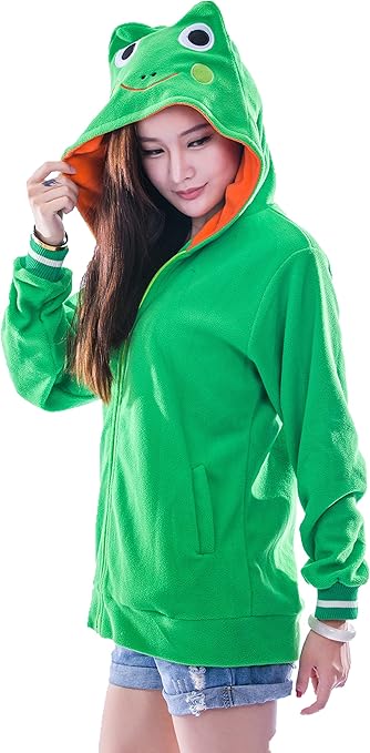 frog in moletom com capuz