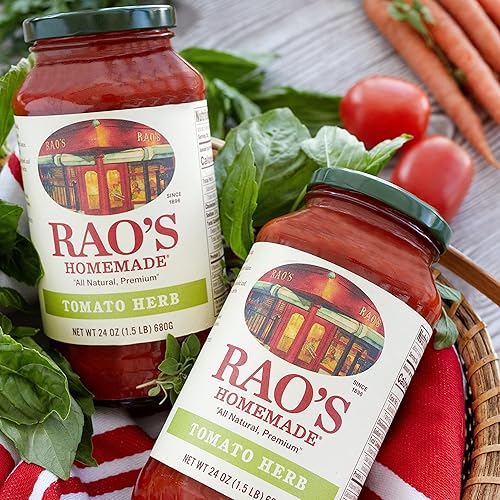 Miniatura 5 de Rao's Homemade Salsa de hierbas de tomate, 24 onzas, salsa de tomate, todo propósito, salsa de pasta apta para keto, tomates de alta calidad de