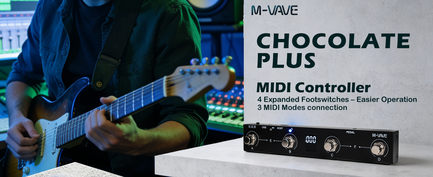POCKET MASTER＆M-WAVE chocolate Plus Amazon.com: M-VAVE Chocolate Plus Wireless MIDI Foot Controller 4