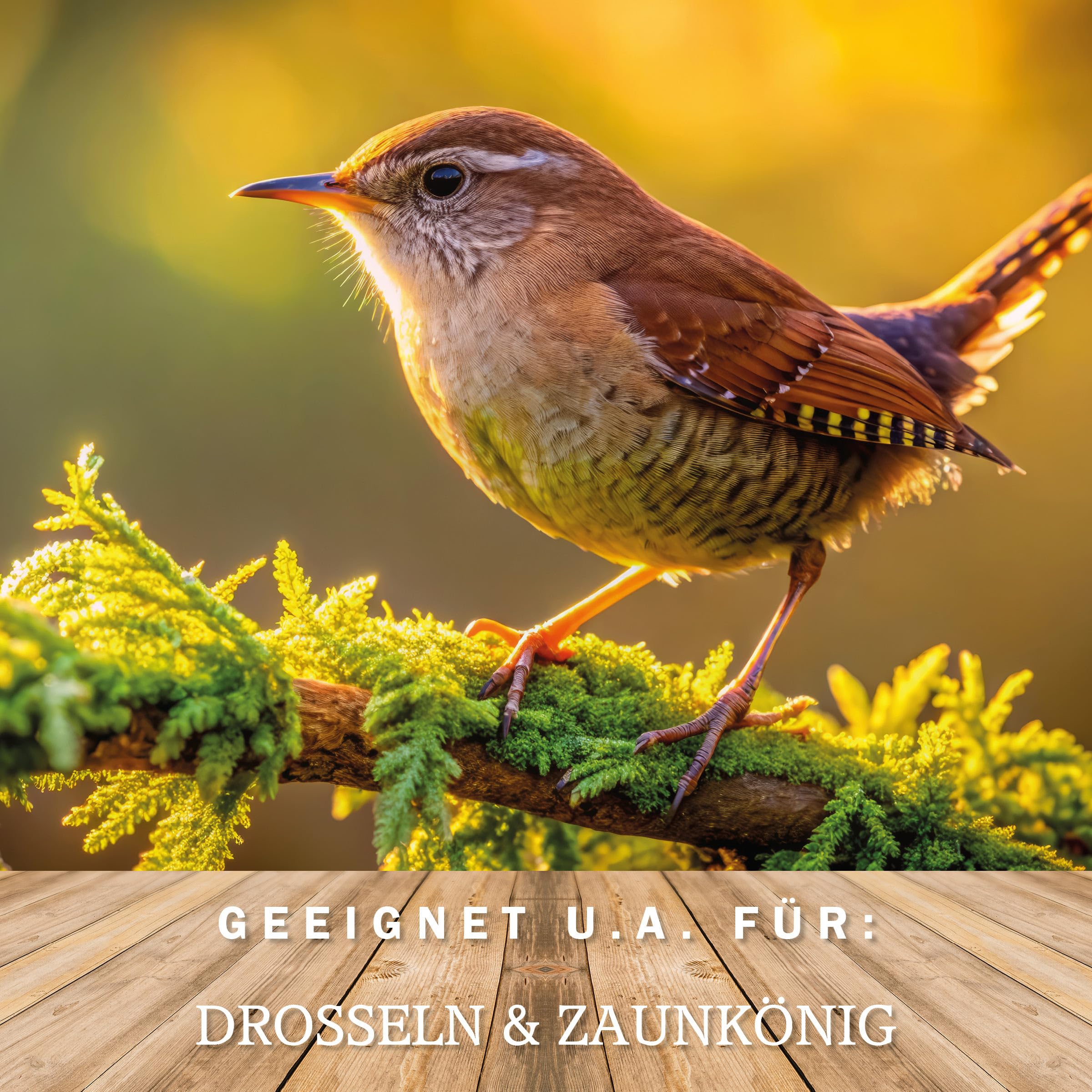 MeinWildvogel Erdnussbutter Mix-Karton 12x 350g, nährstoffreiches Wildvogelfutter - Fettfutter mit Sonnenblumenkerne für Wildvögel und Gartenvögel. Ganzjähriges Weichfutter, ohne Gentechnik