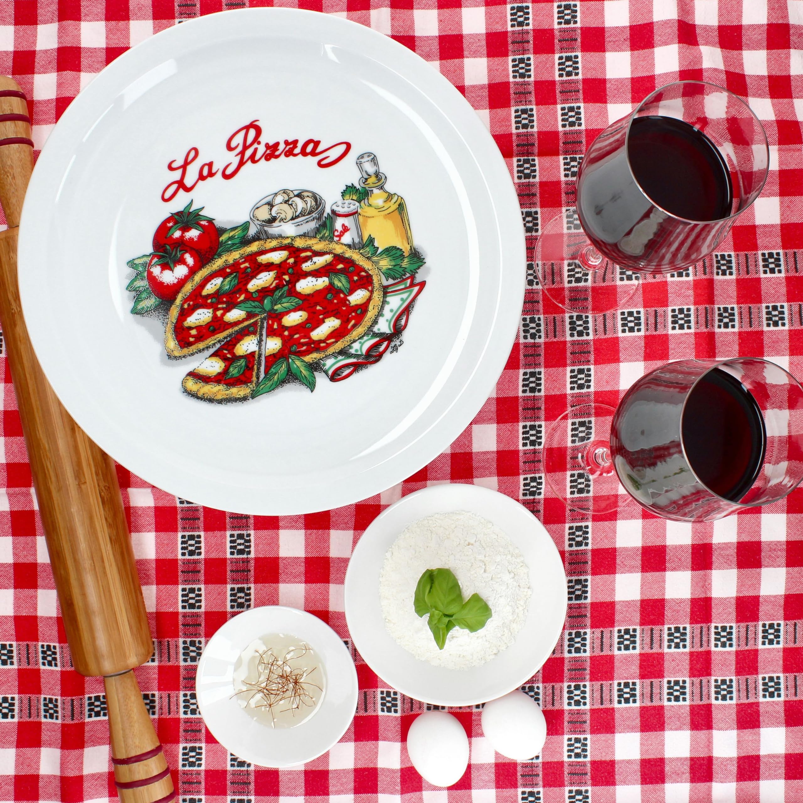 MamboCat Set van 2 LA PIZZA pizzaborden 30,5cm pizza