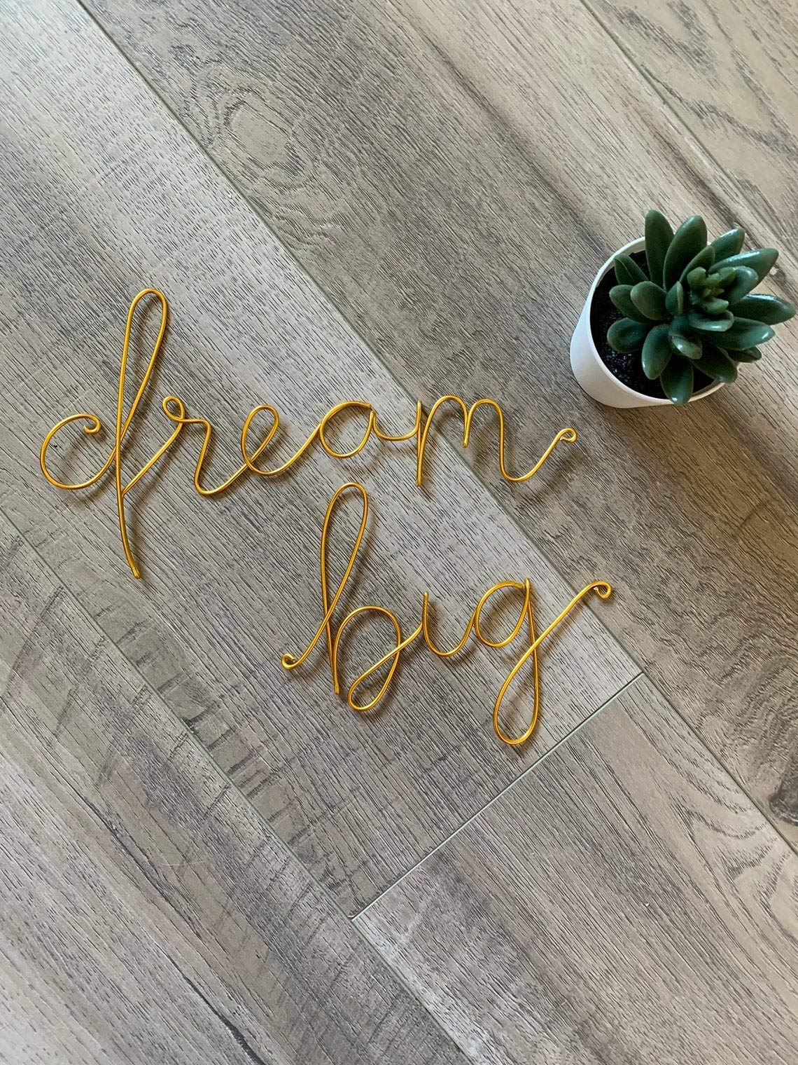 Buy Dream Big wire word art Dream big sign wire writing wire sign