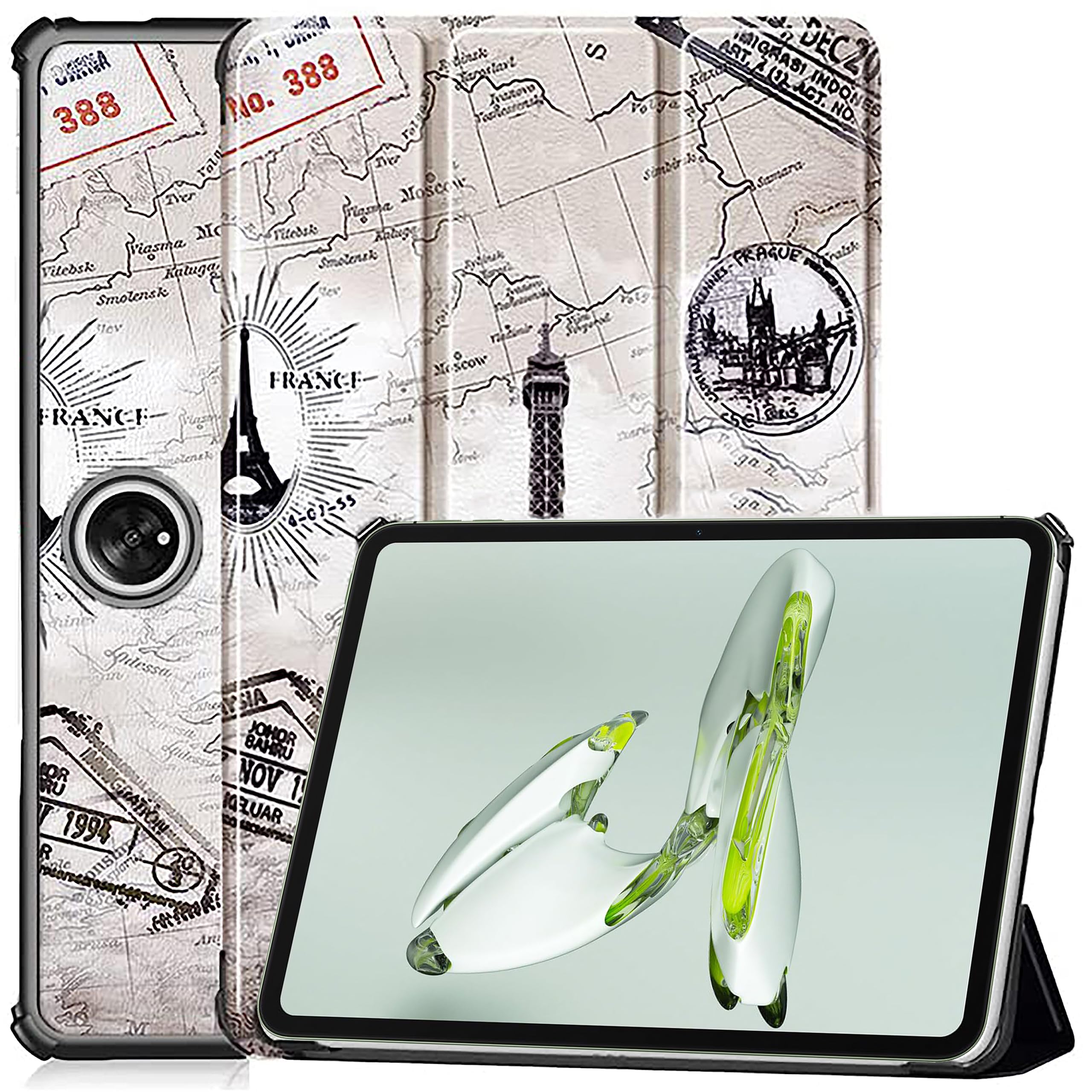 ProElite Cover for OnePlus Pad Go 11.35 inch Cover, Trifold Flip Case Cover for OnePlus Pad Go 11.35 inch 2023, Support Auto Sleep Wake, Eiffel-image-37
