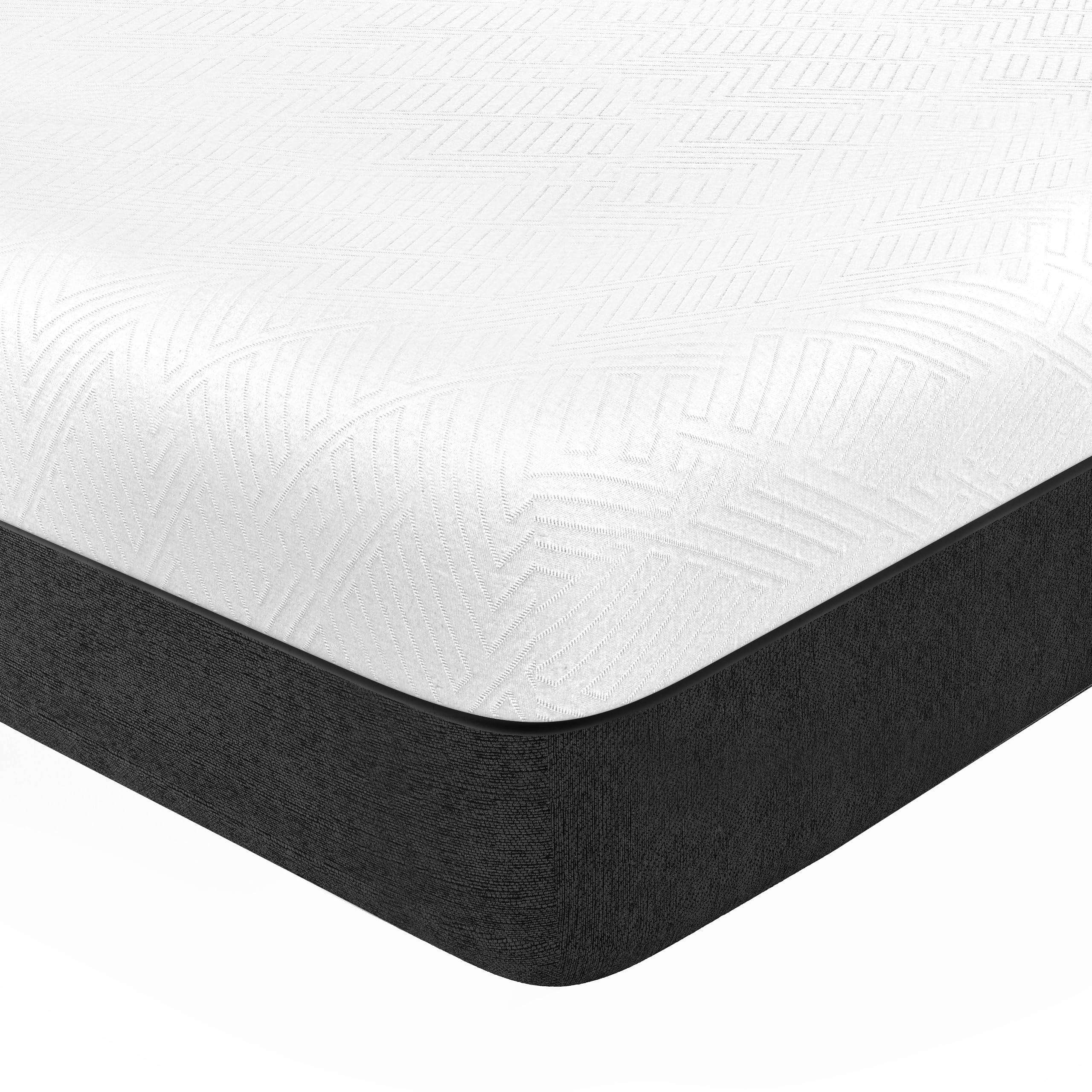 wowttrelax 5FT King Size Memory Foam Mattress, 6 Inch with Soft Fabric, Skin-friendly Mattress, Breathable Cover, 2 Layer for More Supportive, Medium Firm-150x200x15cm