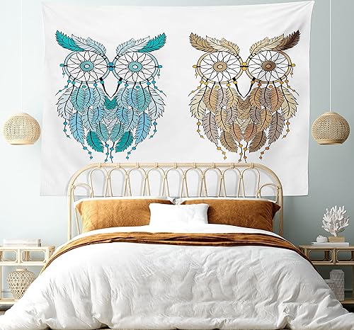 Miniatura 14 de Ambesonne Tapiz vintage, detalles de relojes mecánicos, diseño steampunk, diseño steampunk, para colgar en la pared para dormitorio, sala de estar,