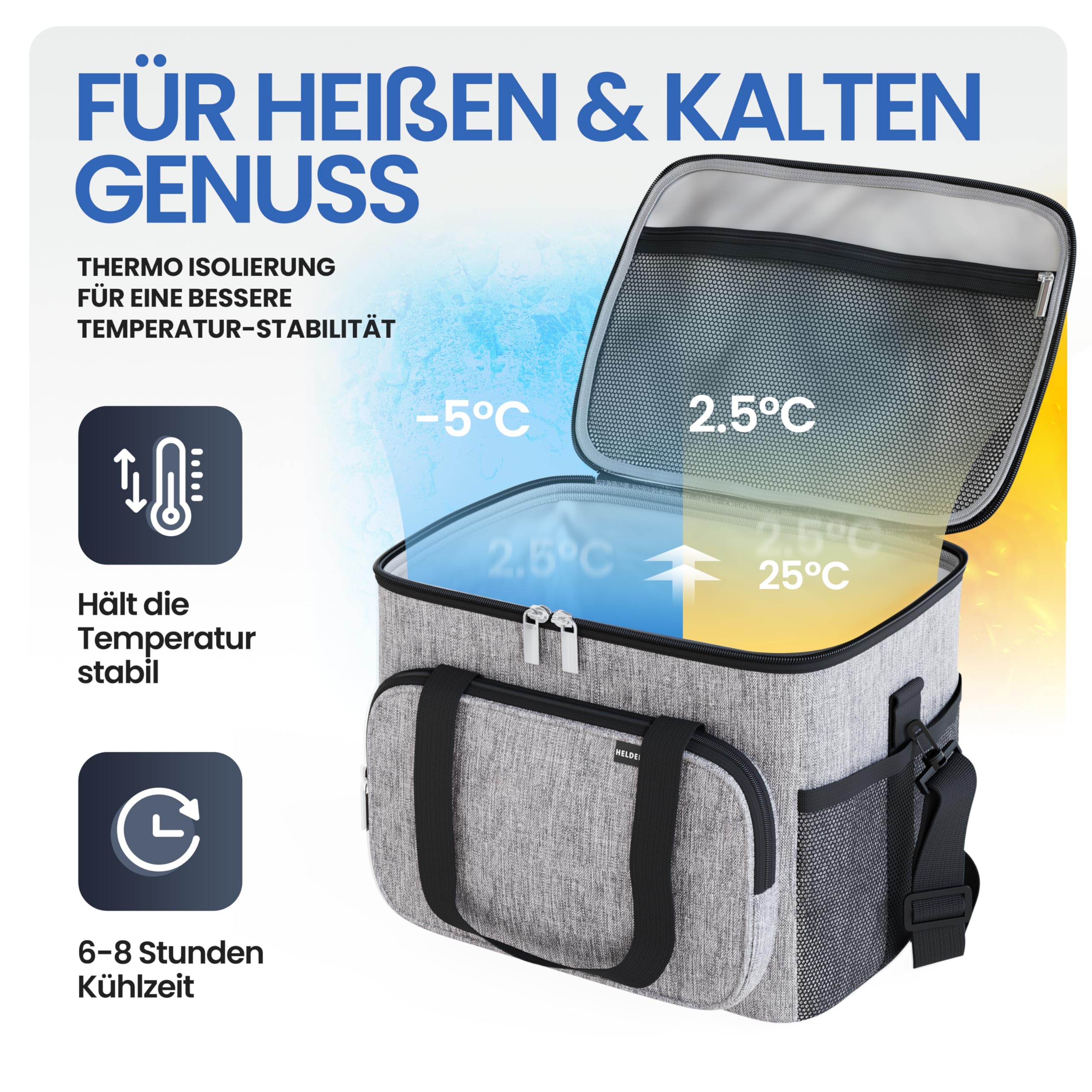 HELDENWERK Grand Sac Isotherme Pliable