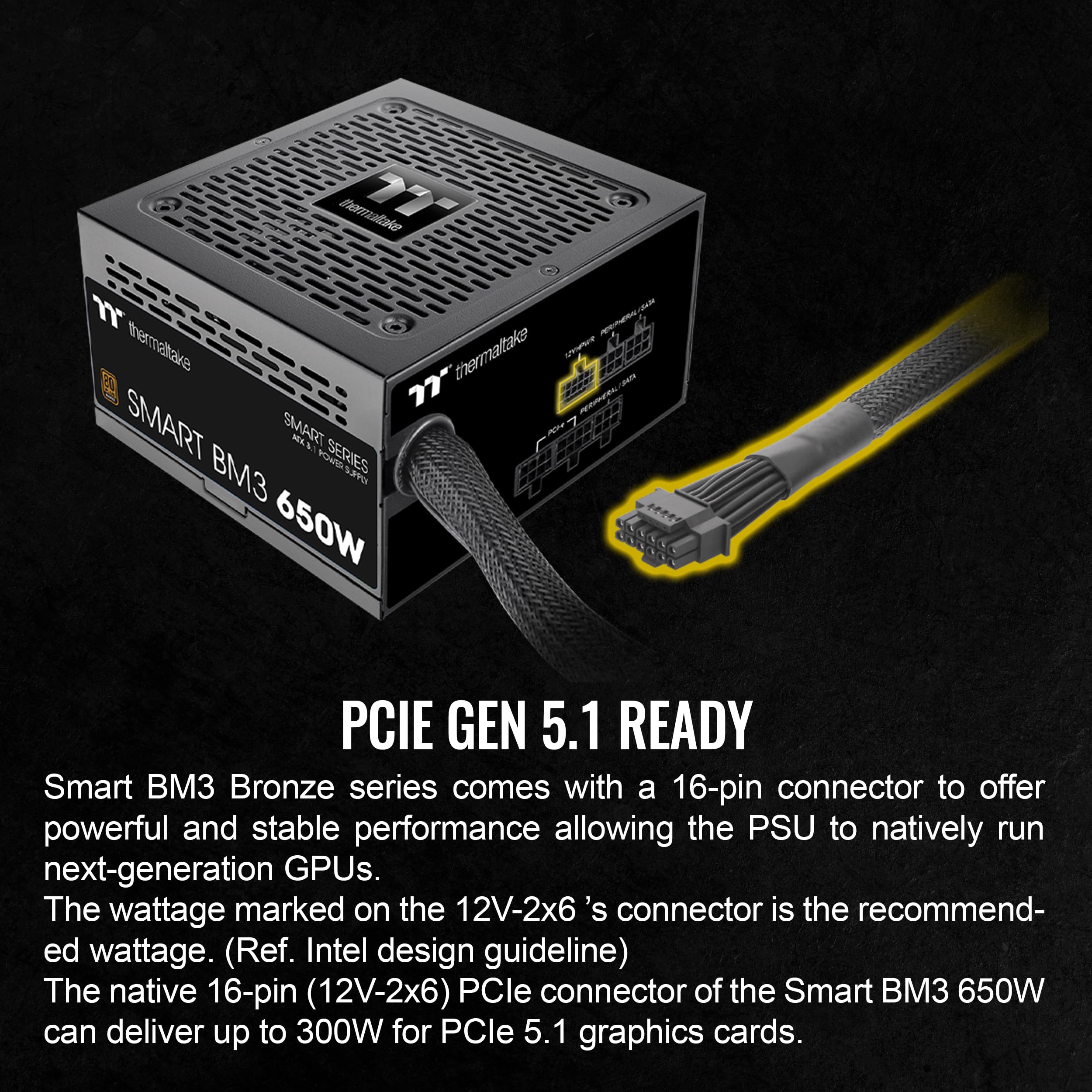Amazon.com: Thermaltake Smart BM3 650W 80Plus Bronze ATX 3.1