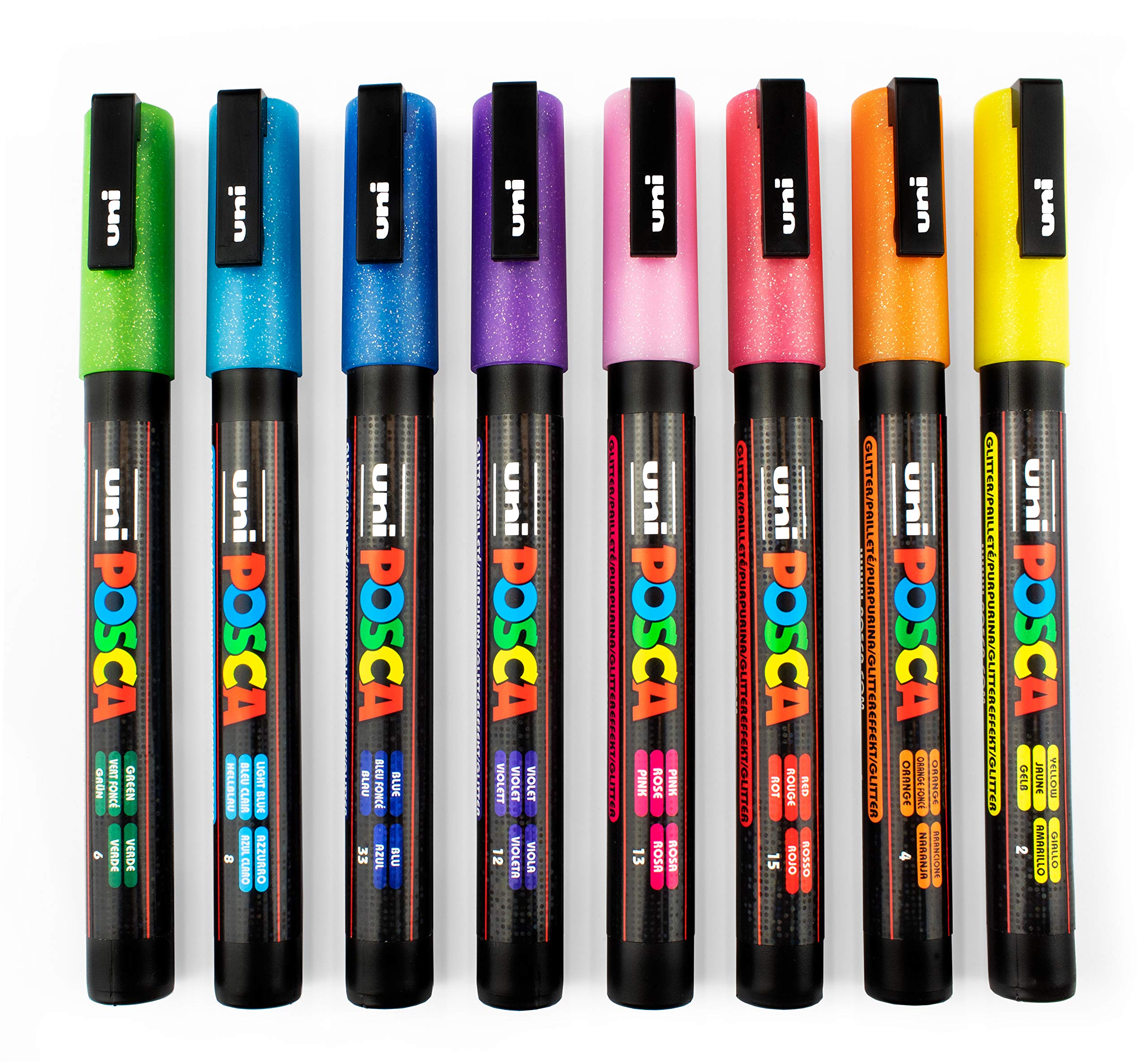 posca-glitter-paint-markers-pc-3ml-full-range-set-of-8-glitter-paint