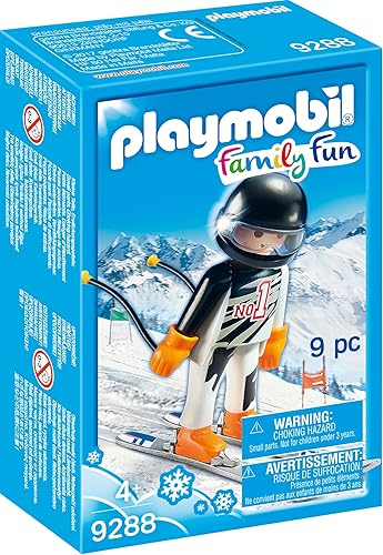 PLAYMOBIL Conjunto de construcción de figuras de esquiador