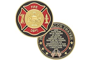 Firefighter's Badge Challenge Coin Prayer (1-Pack)