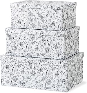 Soul & Lane Decorative Cardboard Storage Boxes For Home Décor - Modern M...