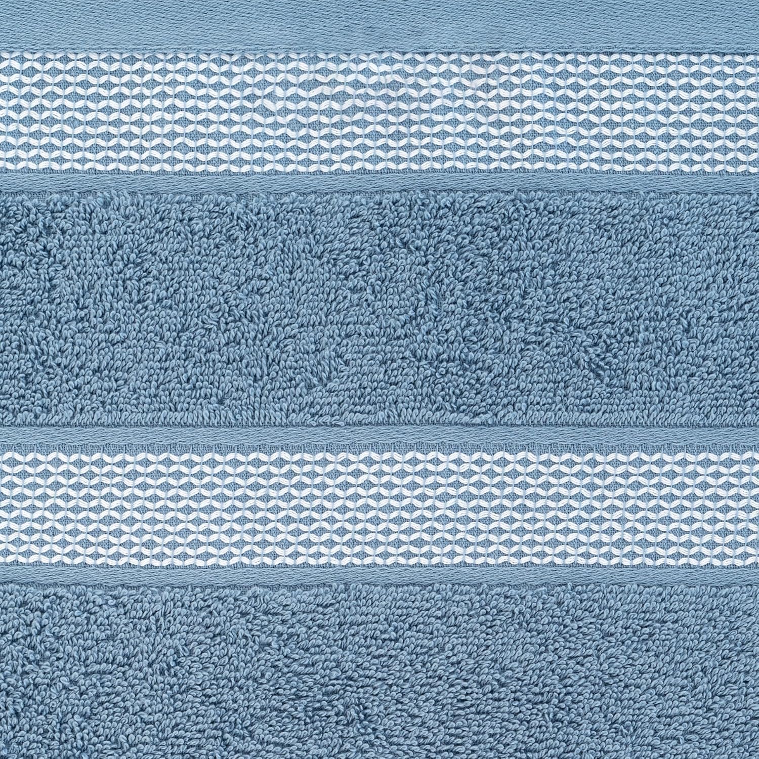 Casa Copenhagen Juego de 6 Toallas de baño 600 gsm, Azul empolvado | Solitaire 100% algodón egipcio puro para baño, cocina y ducha: 2 toallas baño, 2 de mano, 2 paños (set regalo mujer y hombre)