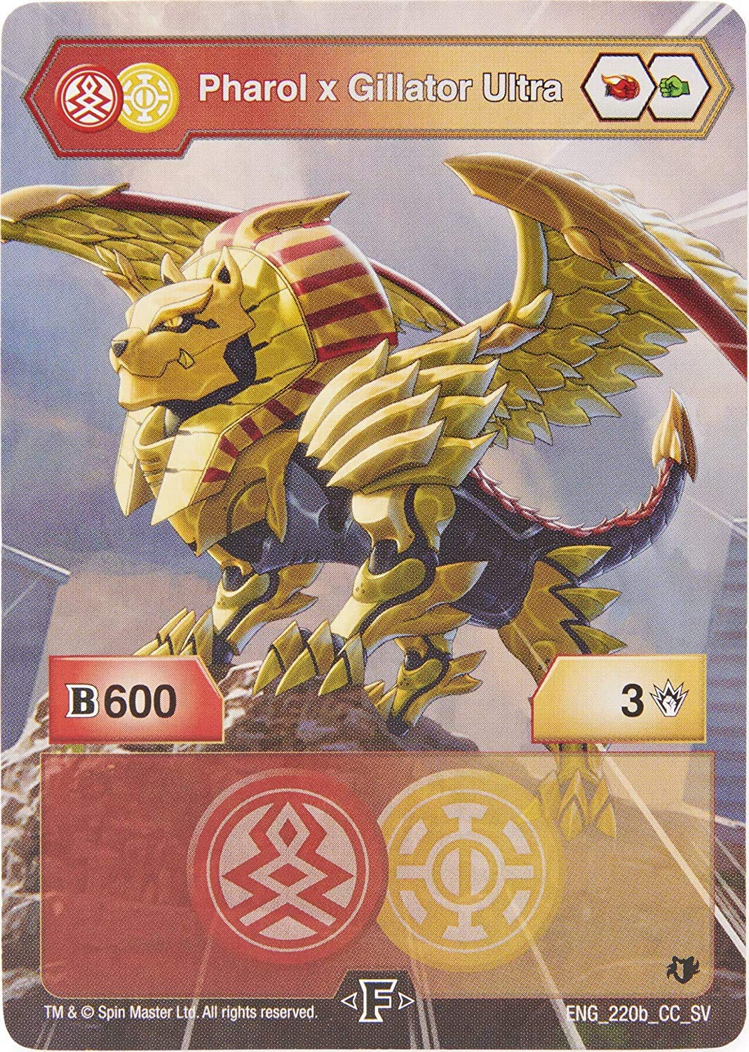 Buy Bakugan Ultra, Fused Pharol x Gillator with Transforming BakuGear