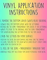 Vista 8 de Etiqueta de vinilo personalizada con nombre personalizado