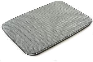Norpro - 329 Norpro dish drying mat, 18" x 12", gray