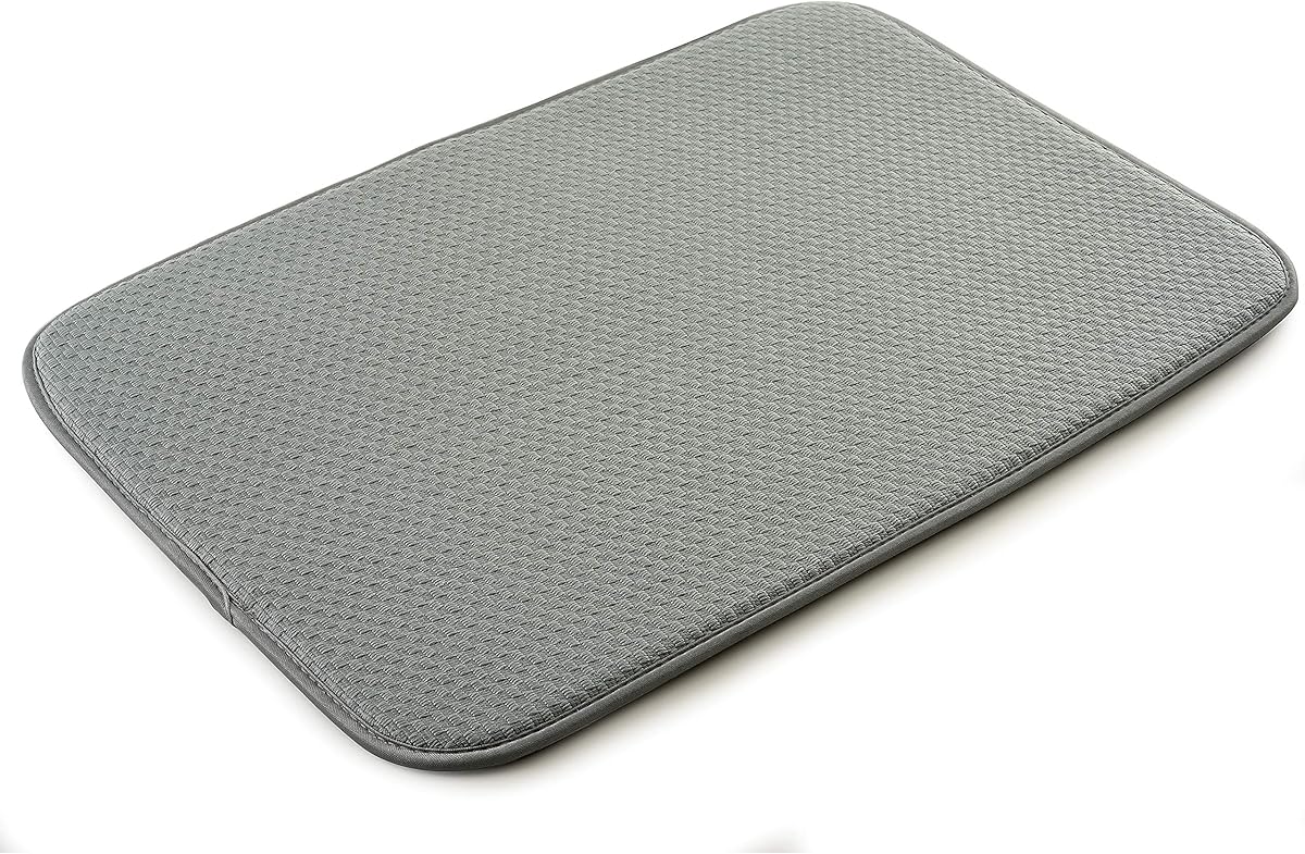 Norpro - 329 Norpro dish drying mat, 18" x 12", gray