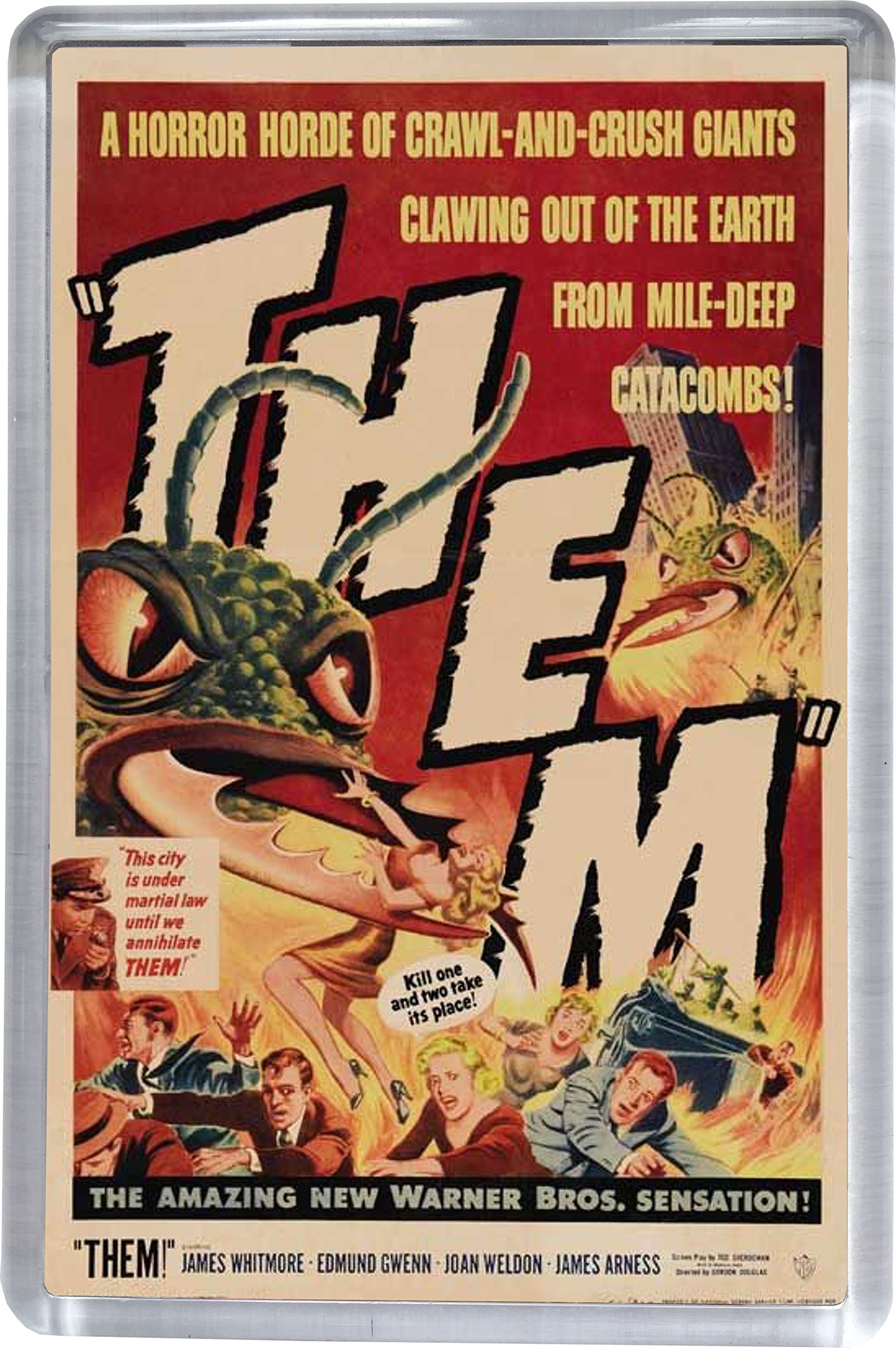 Super Universe Them - Classic Sci-Fi Poster Fridge Magnet 5 x 7.5 cm