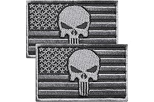 Punisher Vest: Tactical Patch Duo for a Fierce Display