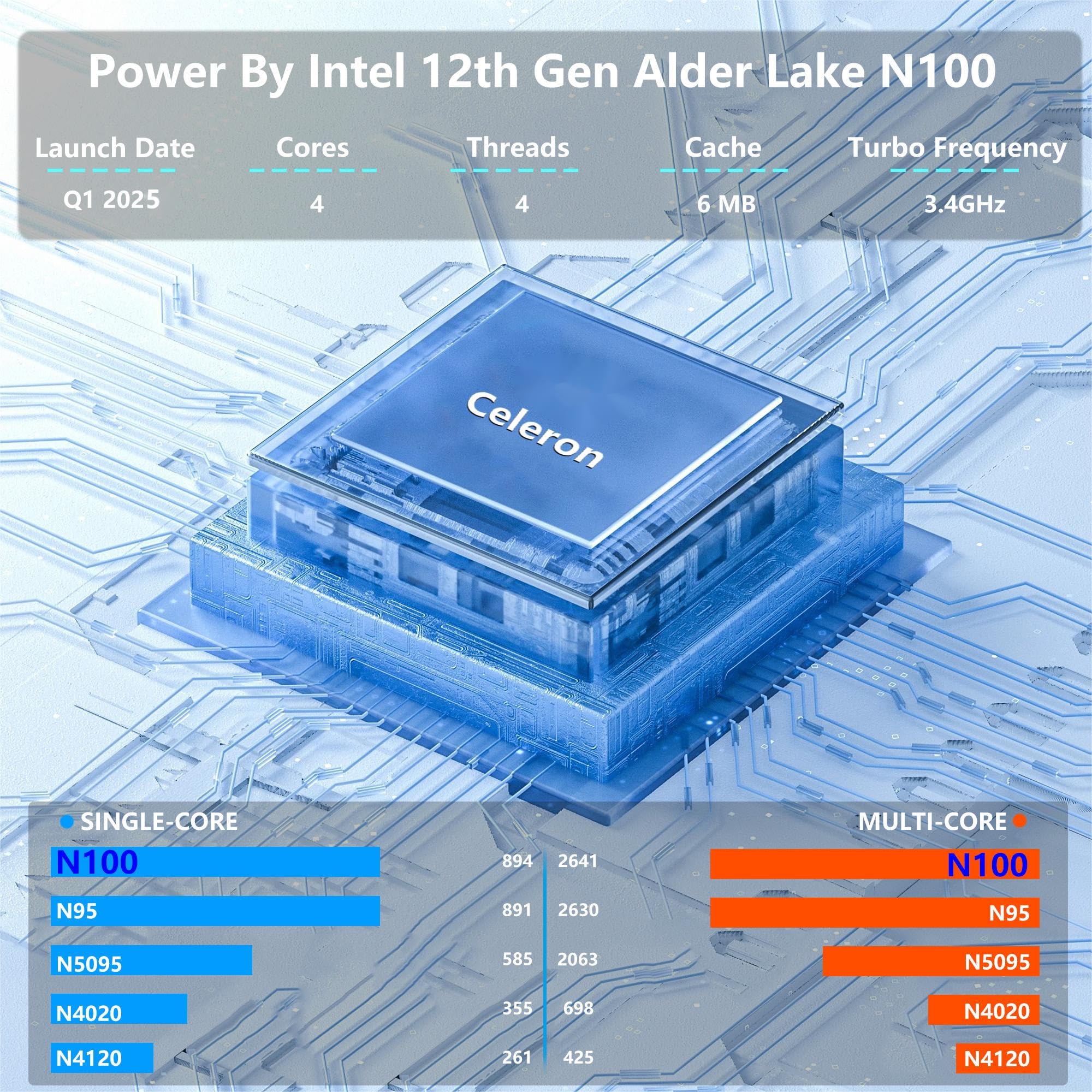 2025 PC Portatile 16'' Celeron N100 Core 3.4GHz Laptop RAM 16 GB DDR4 512GB SSD Win 11 Pro 6000mAh Battery Notebook FHD 1920×1200 USB3.0 BT5.0 WIFI 5 HDMI Doppio altoparlante Tastiera Retroilluminata