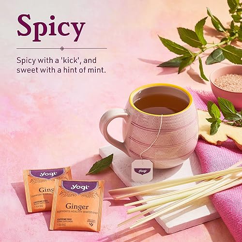 Miniatura 4 de Yogi Tea - Jengibre paquete de 6 - Apoya la digestión saludable - 96 bolsas de té
