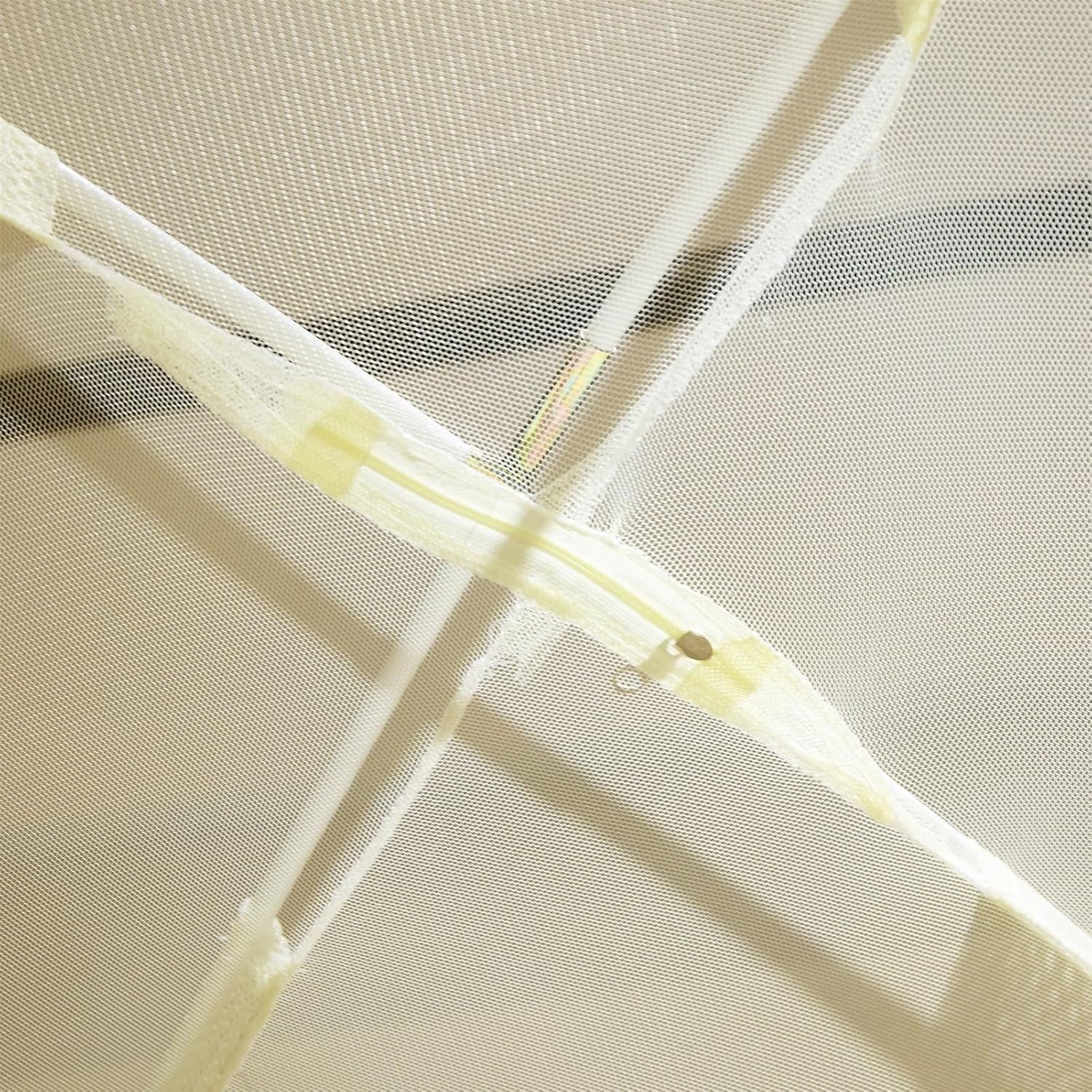 Pop-Up Mosquito Net Bed Tent with Net Bottom, Portable Canopy for Indoor/Outdoor Use,Yellow-0.4