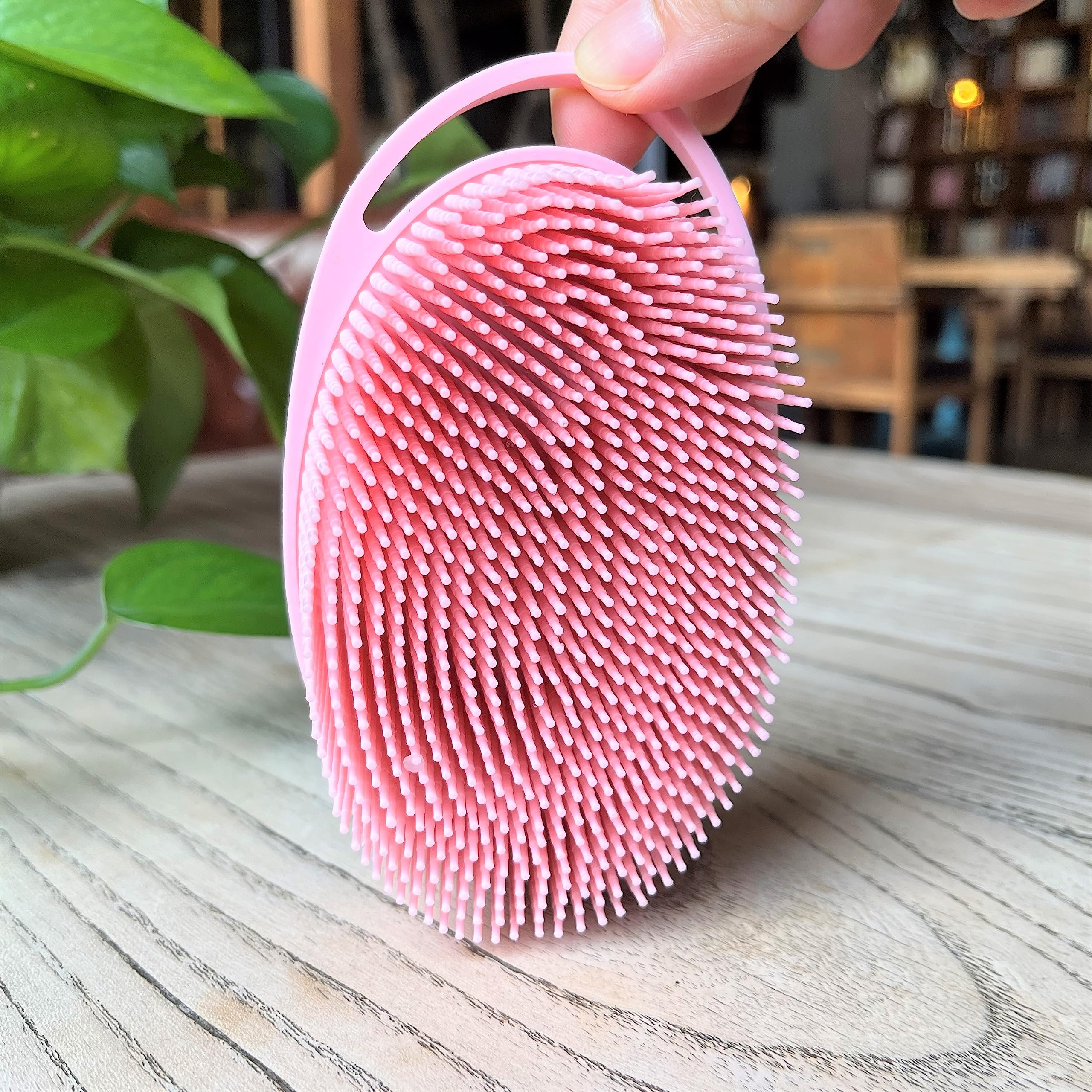Premium Sensory Brush for Kids or Autism,Soft Silicone Body Scrubber,2 in 1 Sensory Room Occupational Therapy Brushes,Silicone Loofah,Pet Shower Brush Bath Brush Shampoo Brush - Image 3