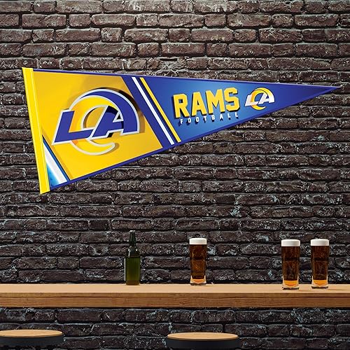 Vista 20 de Rico Industries NFL Football Primary 12" x 30" Felt Wall Décor Pennant - Great for Home/Bed Room/Man Cave Décor