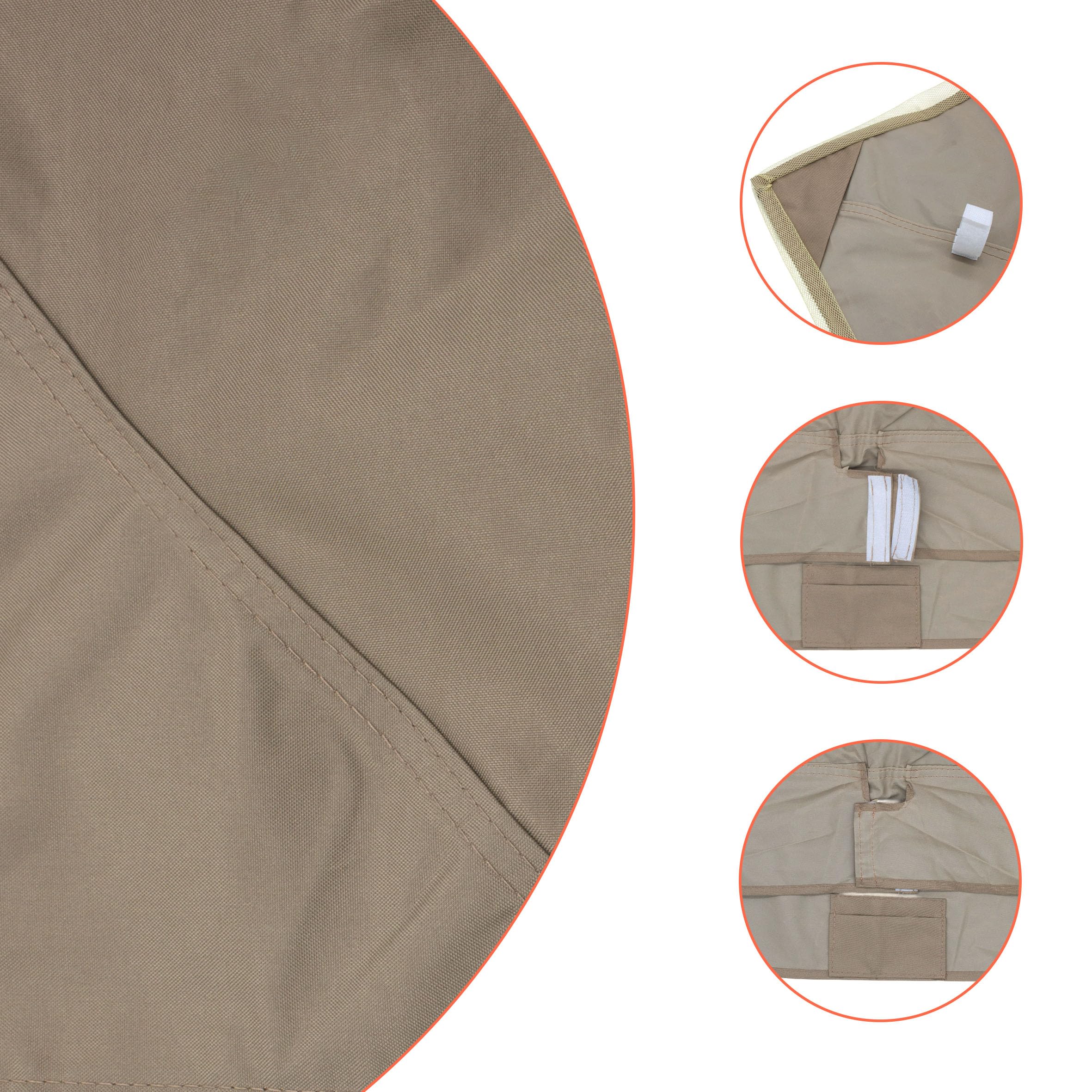 Toit de rechange pour tonnelle Cape Town 4 x 3 m – Imperméable – 3 coloris – toit de tonnelle avec revêtement en PVC 3x4m marron