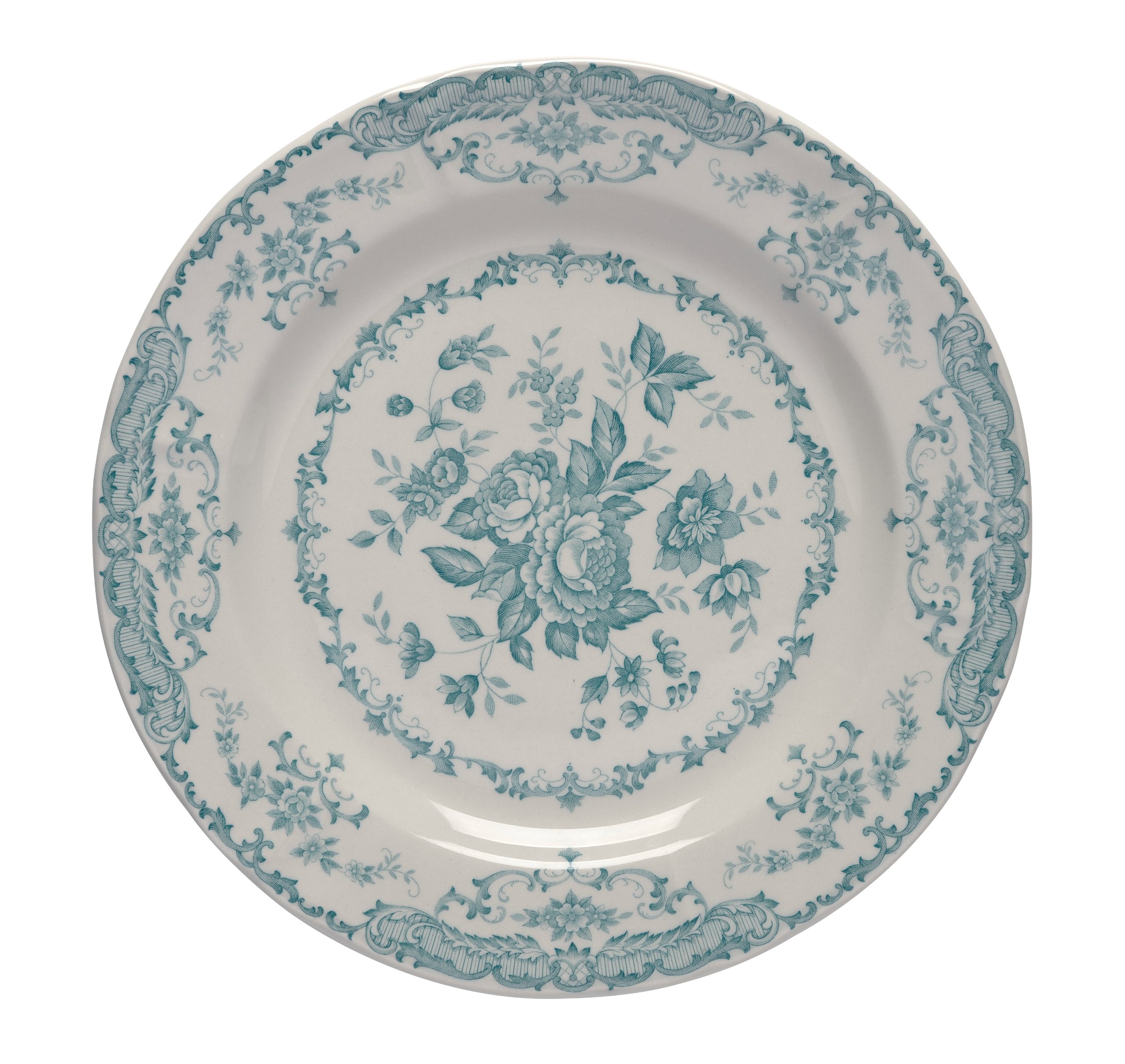 BITOSSI HOME BID201 Set 6 Dinner Plate, Rose Collection, Turquoise