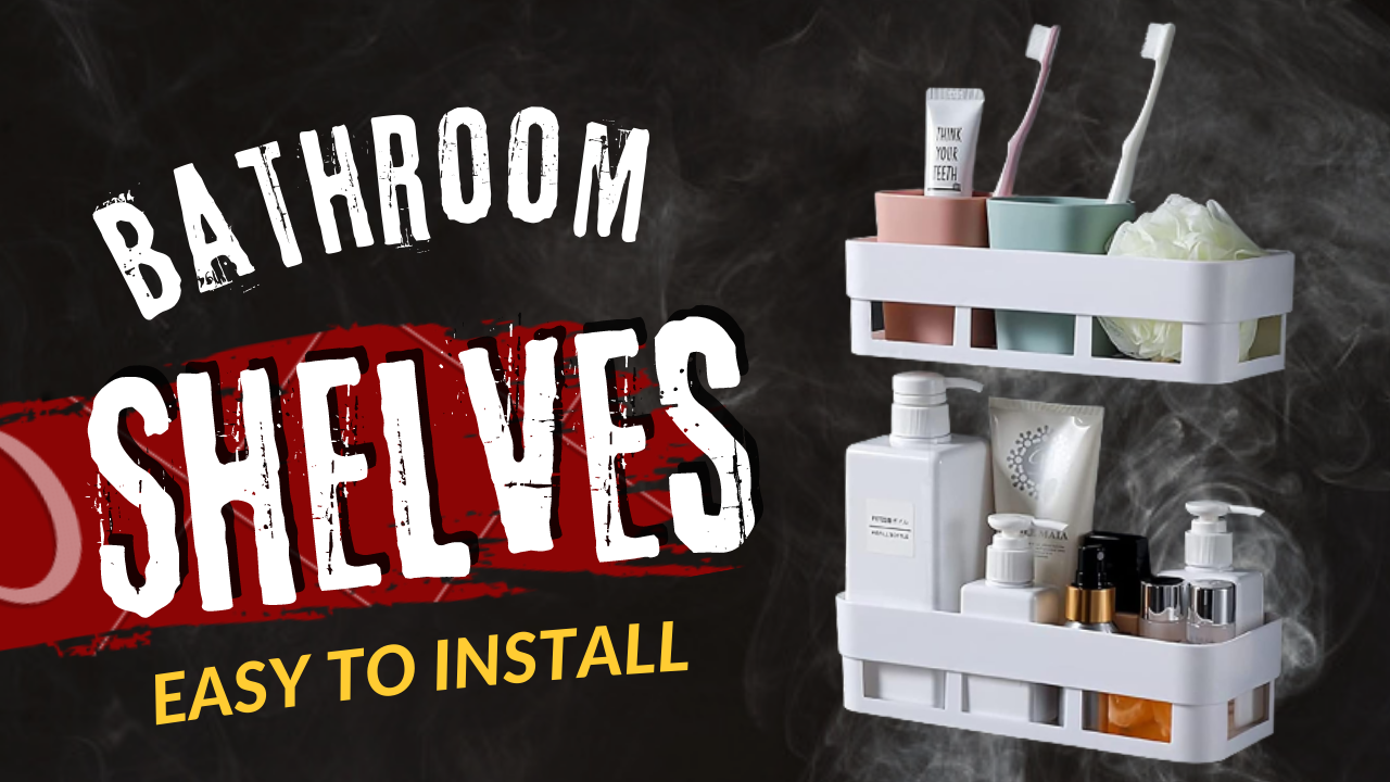 MorivaHomes Adhesive Multipurpose Bathroom Rack | Wall Mount Shelf and Rack for Home and Kitchen | No Drilling (2 Shelves + 2 Soap Dishes, White) - Product View 4 Thumbnail