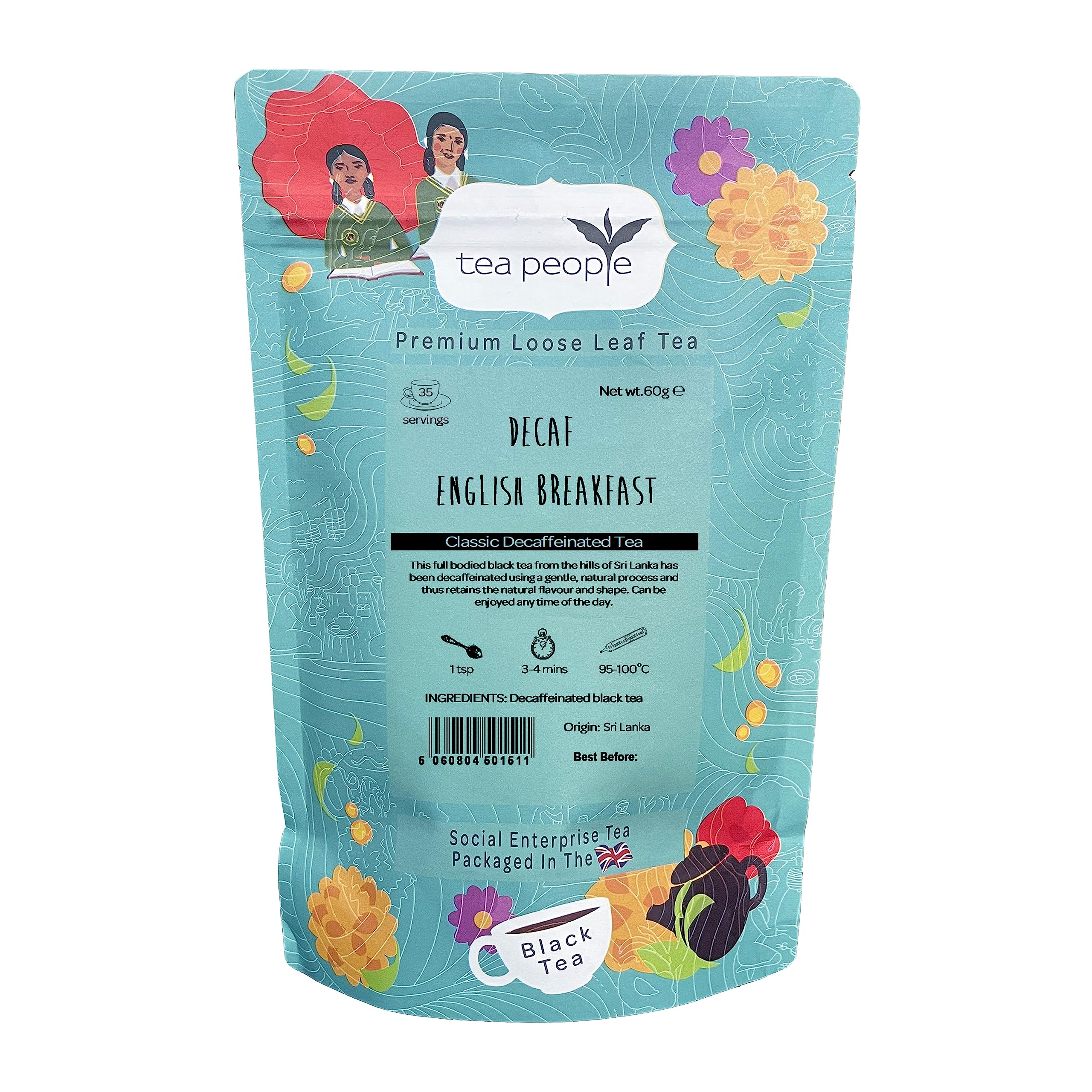 Tea People Decaf English Breakfast - 60g Retail Pack