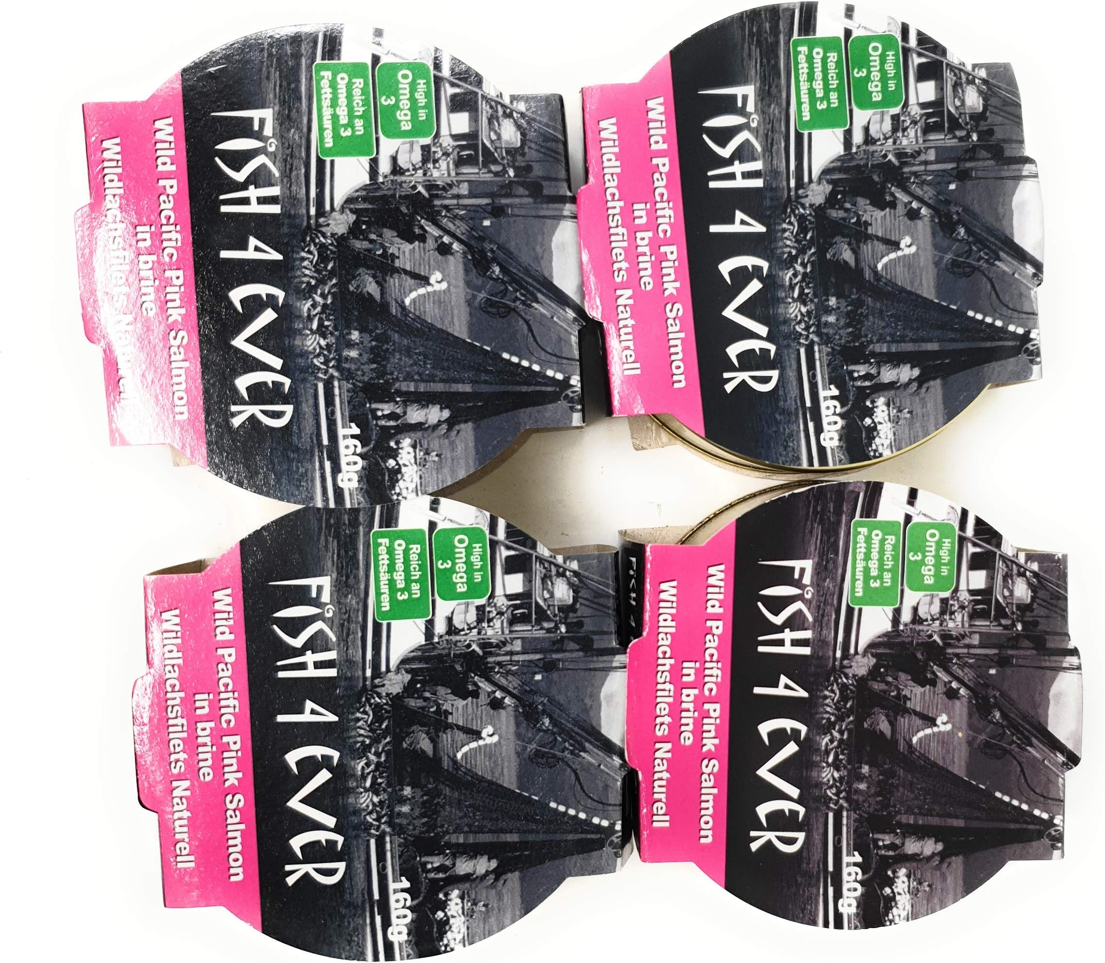 (4 PACK) - Fish4Ever - Wild Alaskan Pink Salmon | 160g | 4 PACK BUNDLE