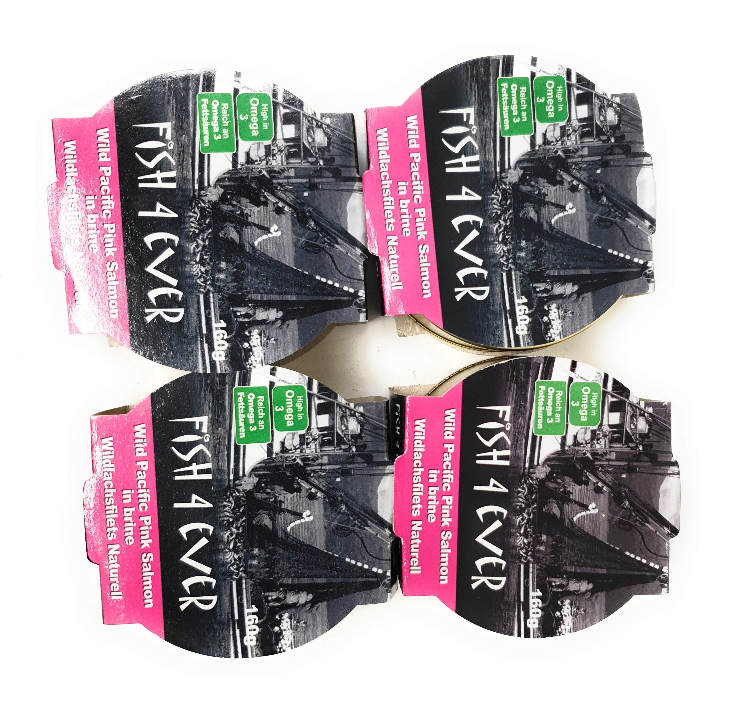 (4 PACK) - Fish4Ever - Wild Alaskan Pink Salmon | 160g | 4 PACK BUNDLE