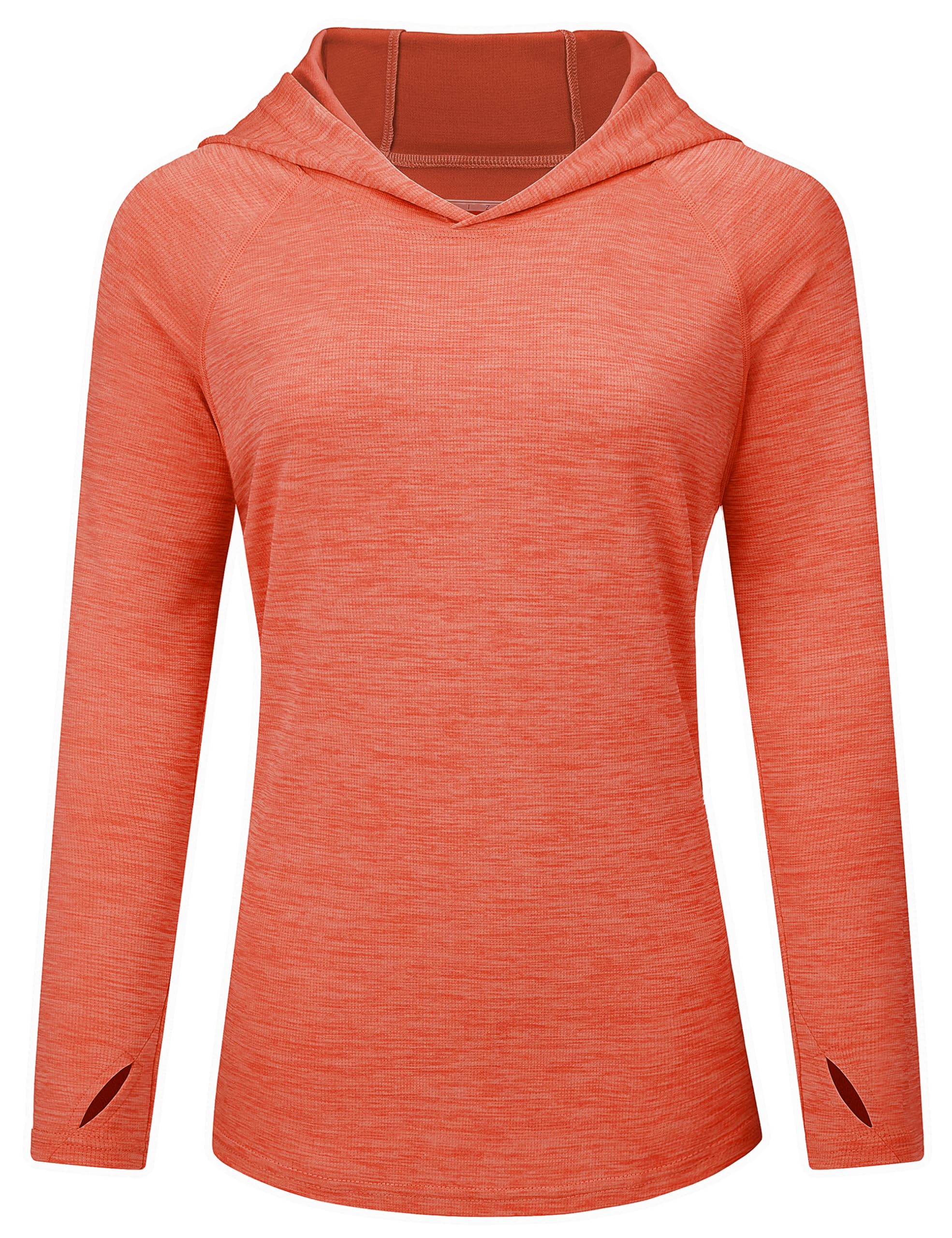 MAGCOMSEN Women's Long Sleeve UPF 50+ UV Shirts SPF Lightweight Hoodie Thumb Holes Workout Tops for Hiking Fishing