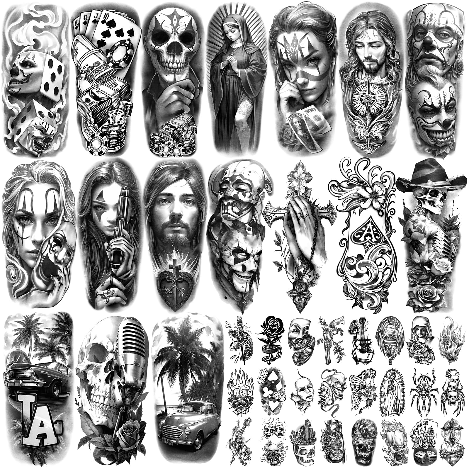 Amazon.com : Yazhiji Waterproof Temporary Tattoos For Adult